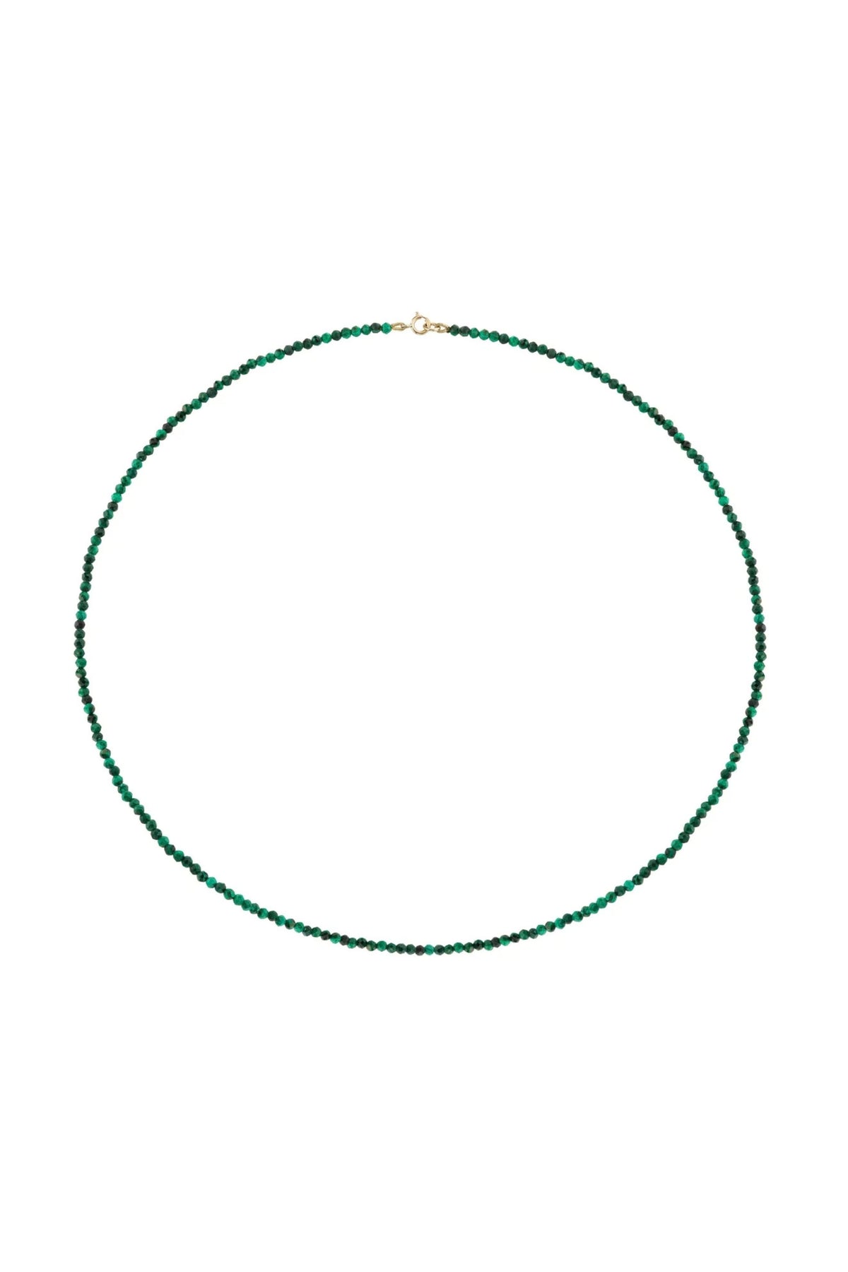 Petite Malachite Beaded Necklace