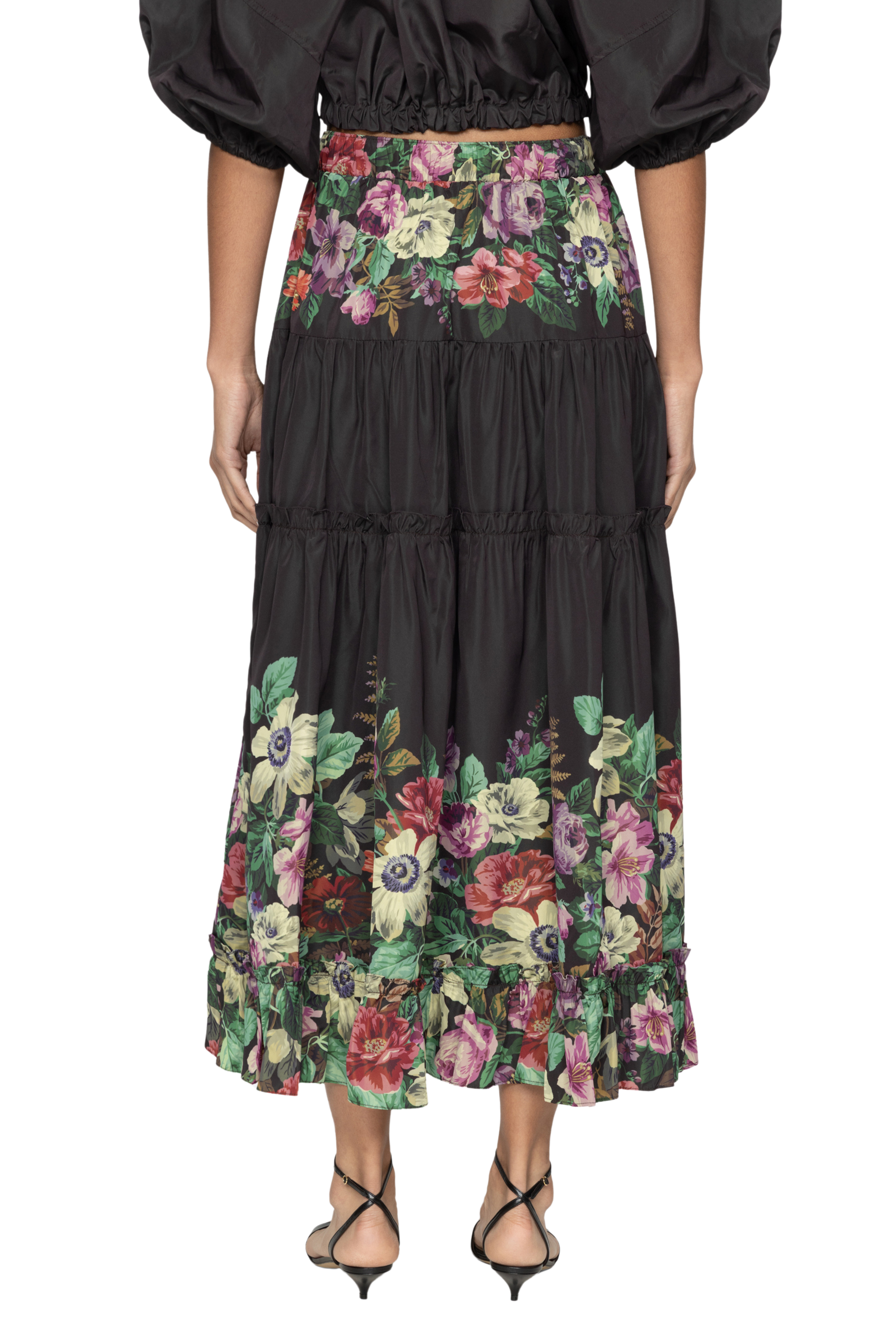 Viktoria Print Midi Skirt