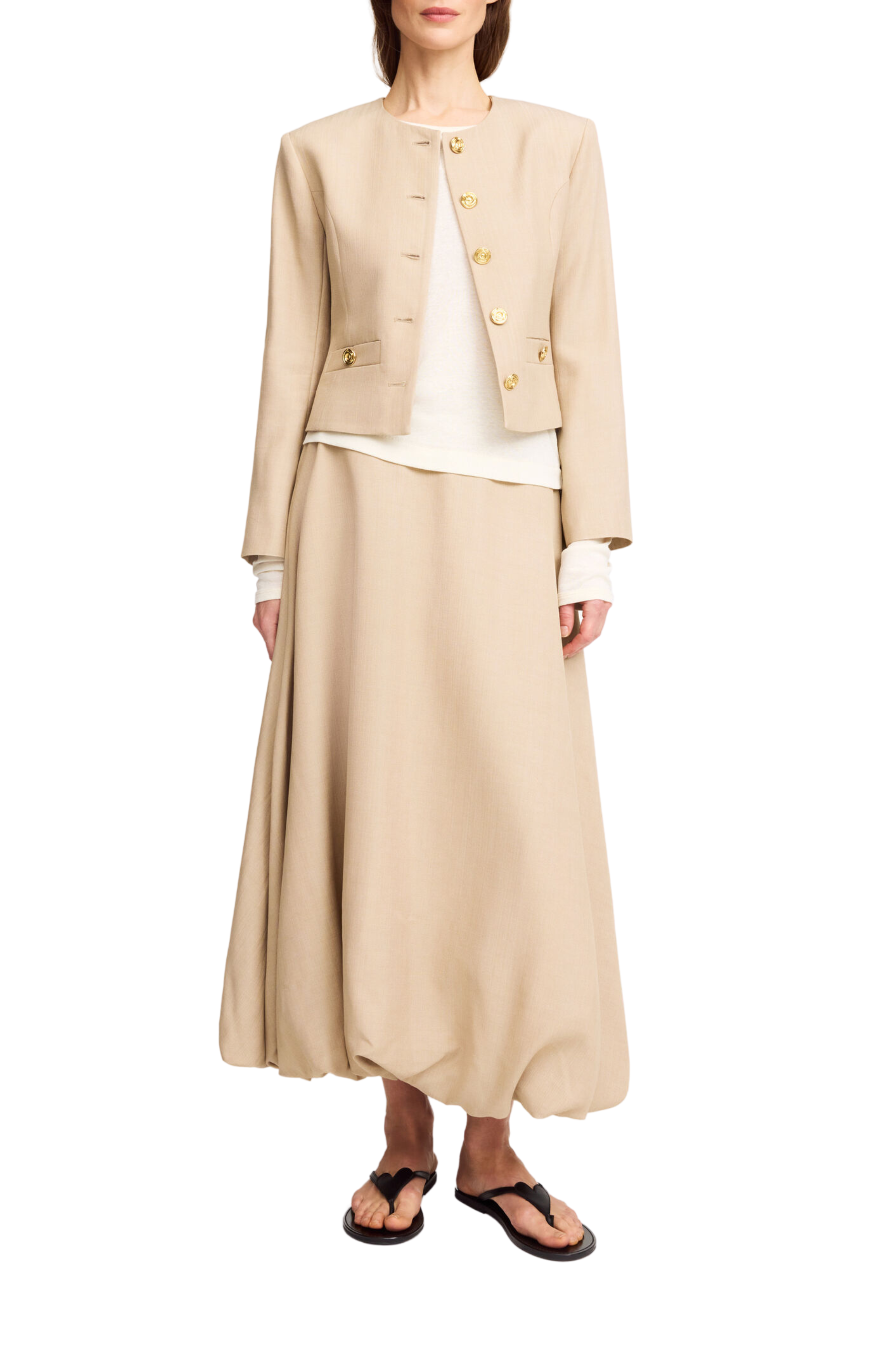 Aubrey Skirt in Dark Sand