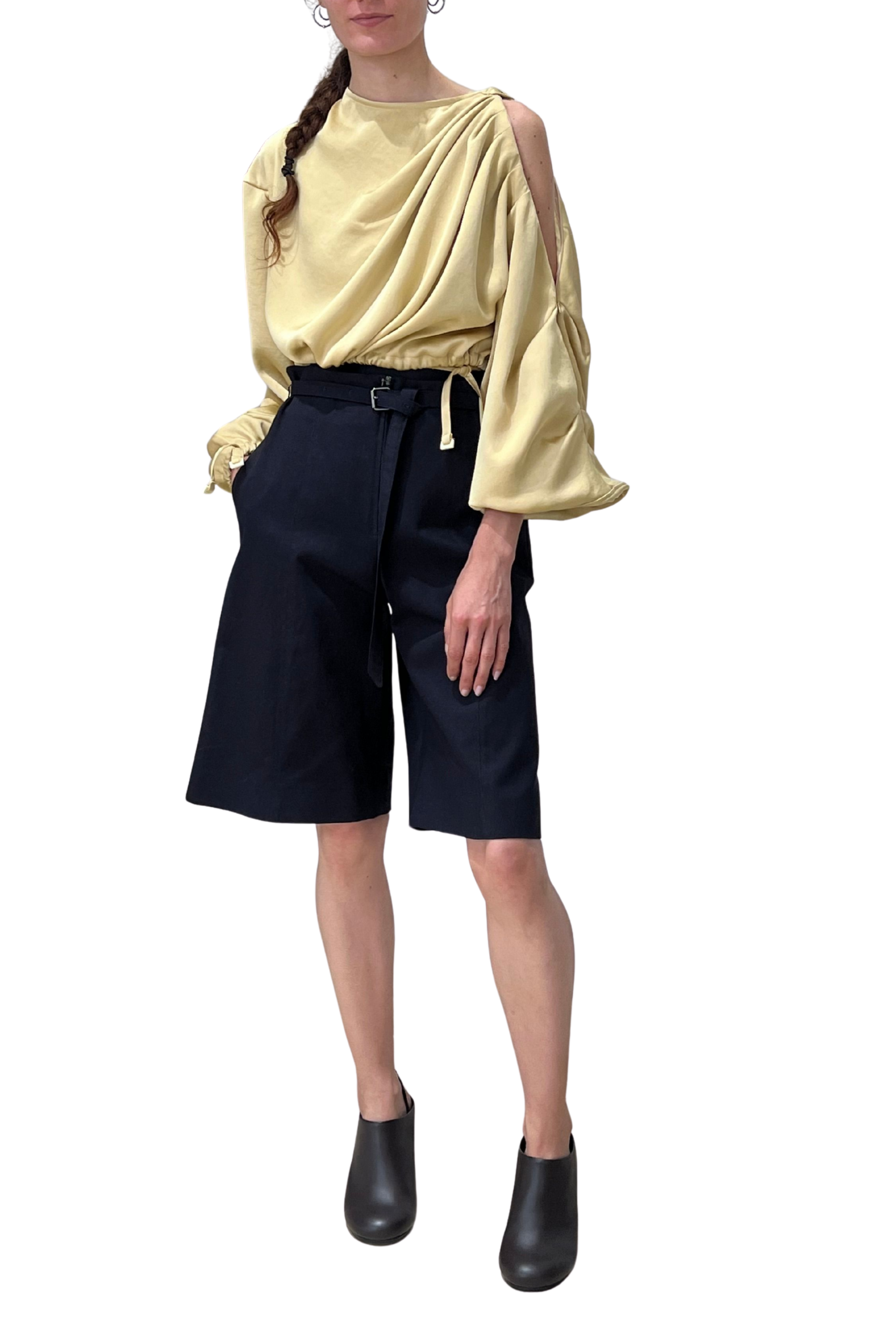 Crop Open Shoulder Bomber