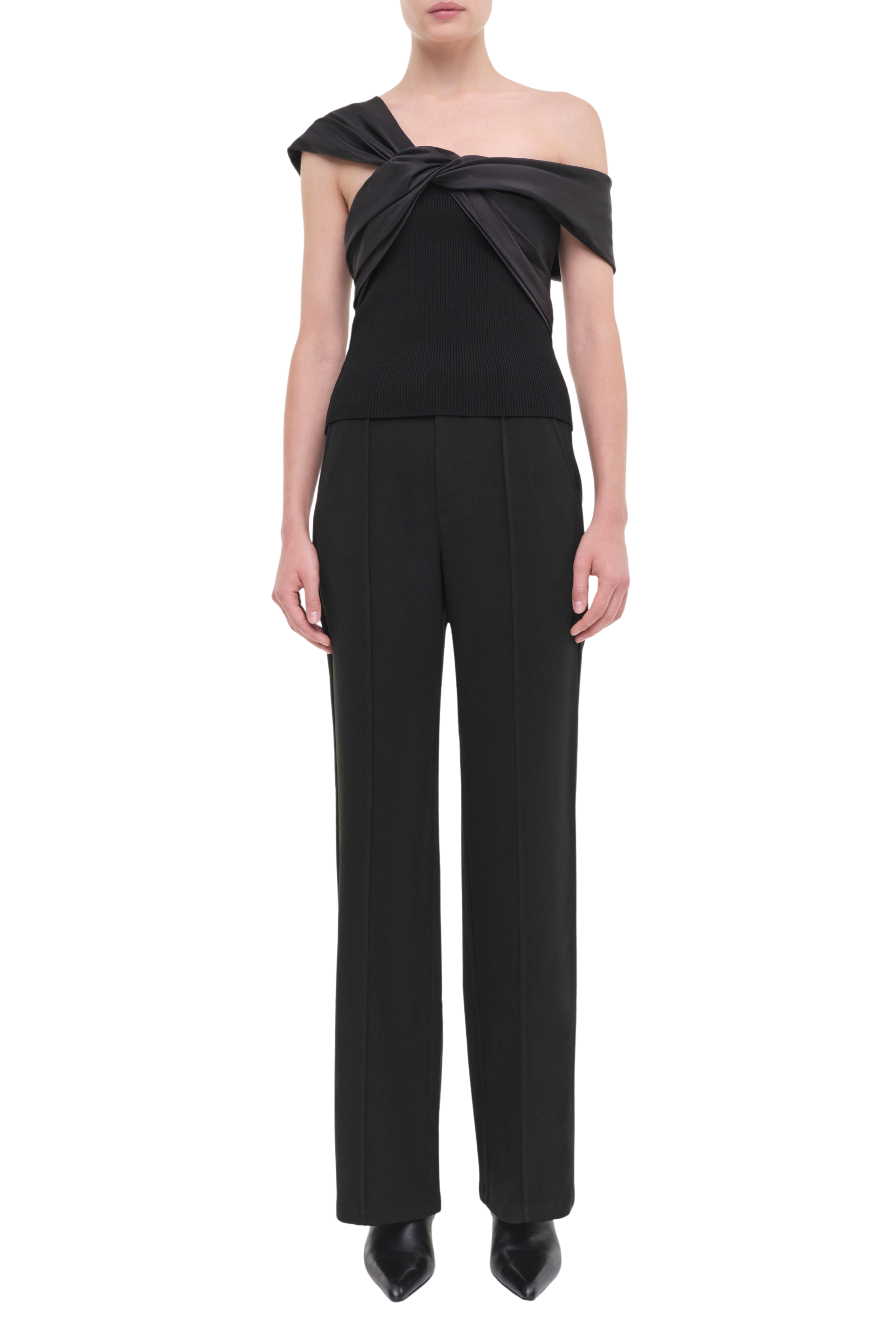 Celiana Knit Combo Top