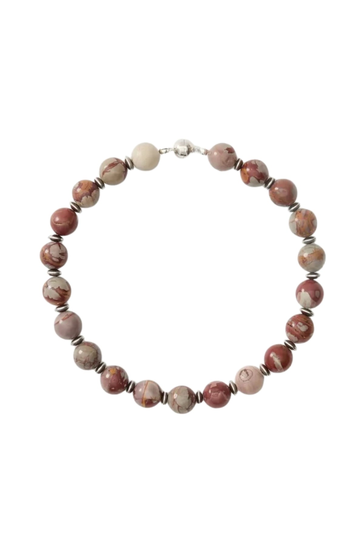 Mavis Necklace - Gray/Brown