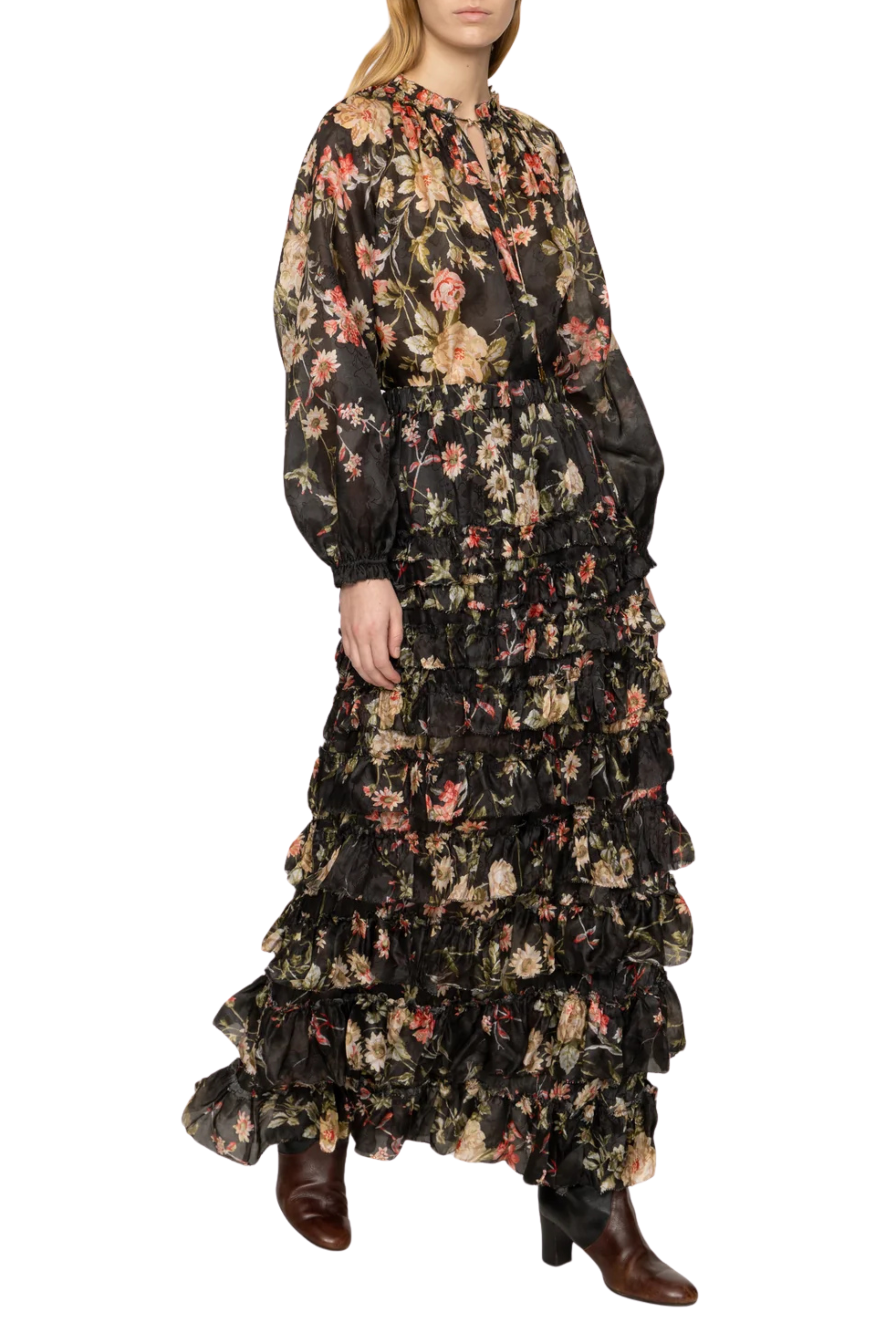 Jolie Print Midi Skirt