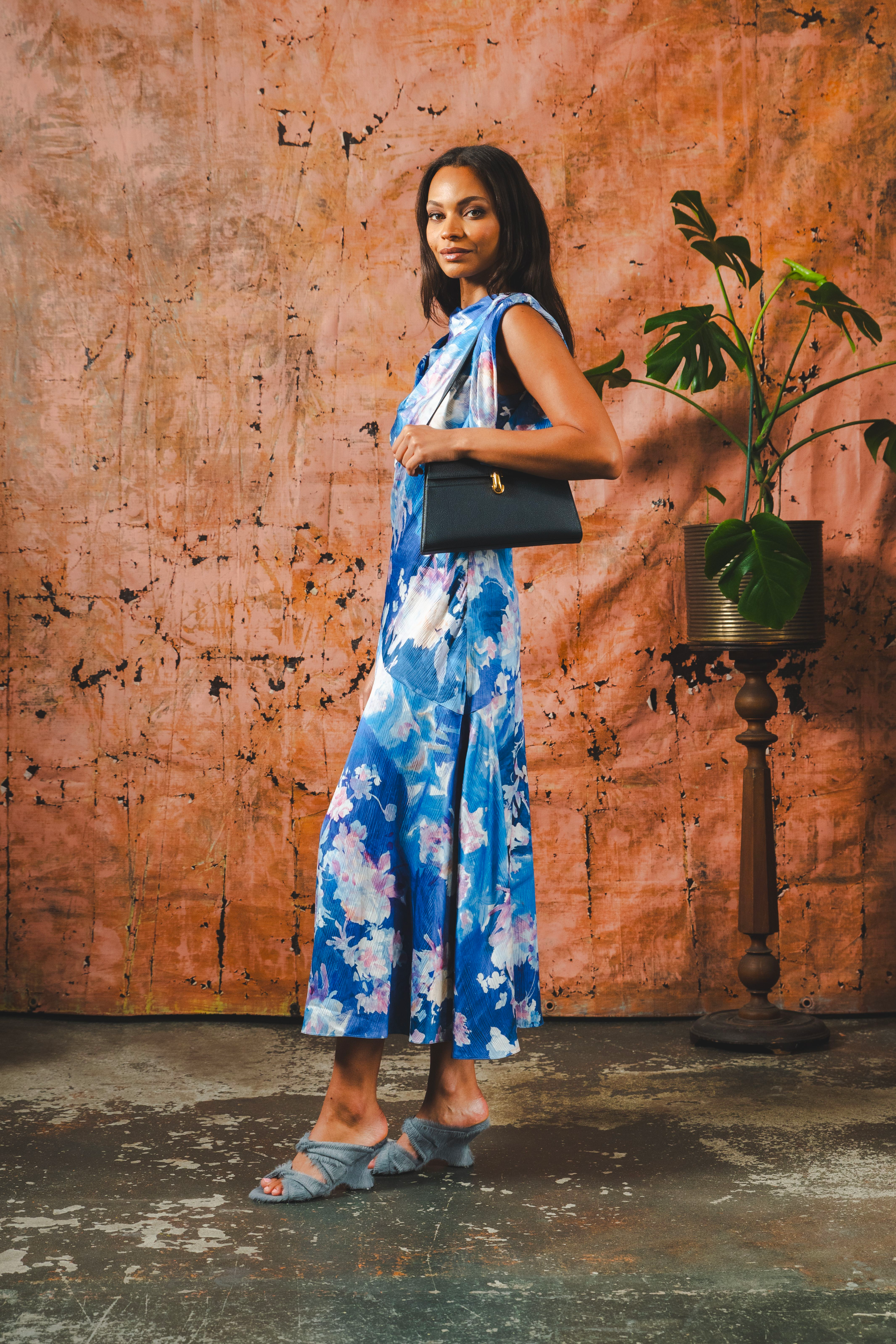 Floral Sleeveless Midi Dress