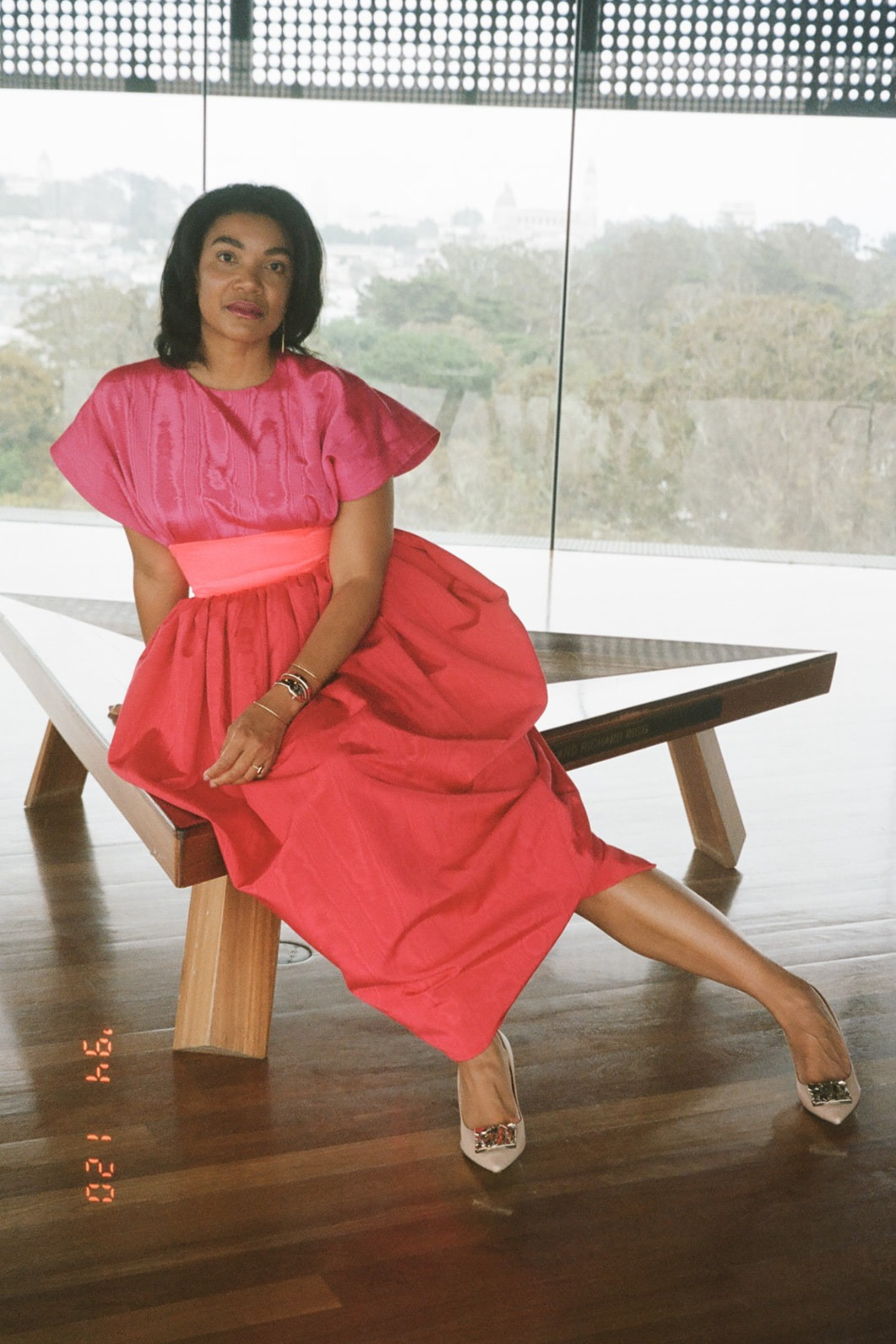 CHRISTOPHER JOHN ROGERS EXCLUSIVE Strawberry Dress in Red