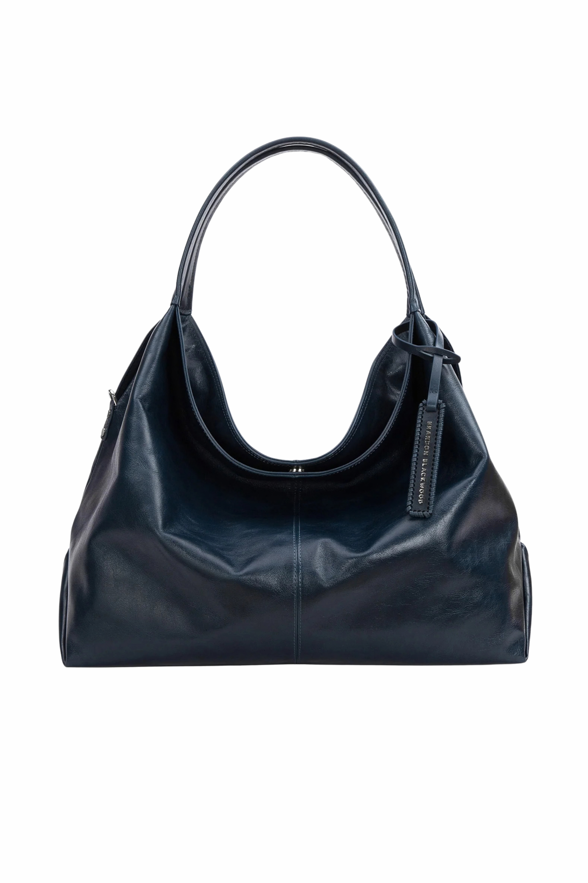 Sylvia Bag - Navy Blue Cracked Leather