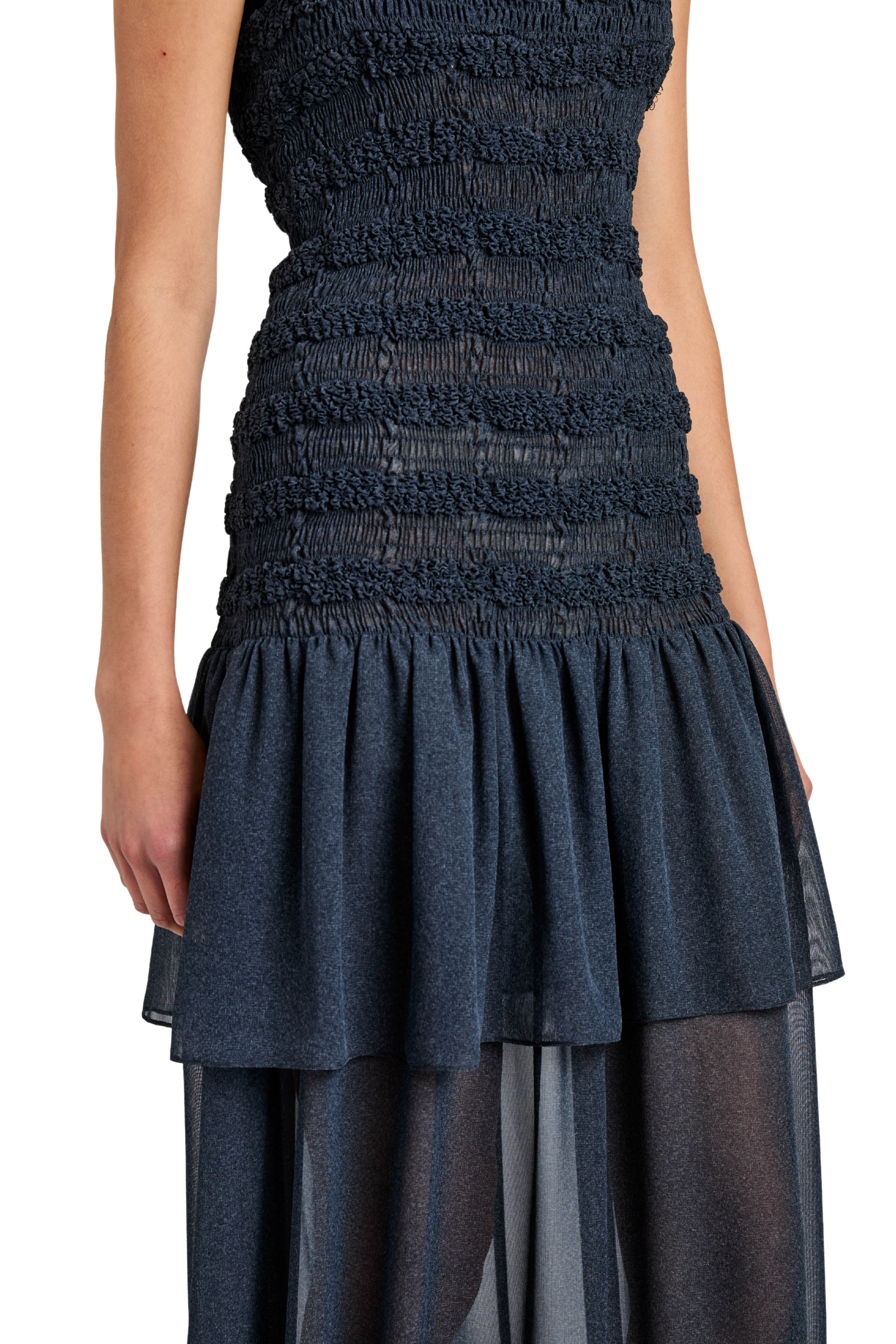 Michal Dress In Melange Georgette