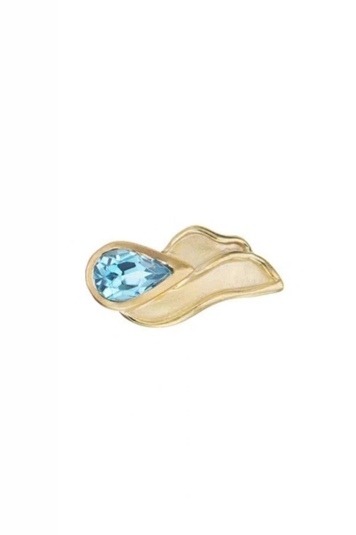 Flame Stud - Blue Topaz