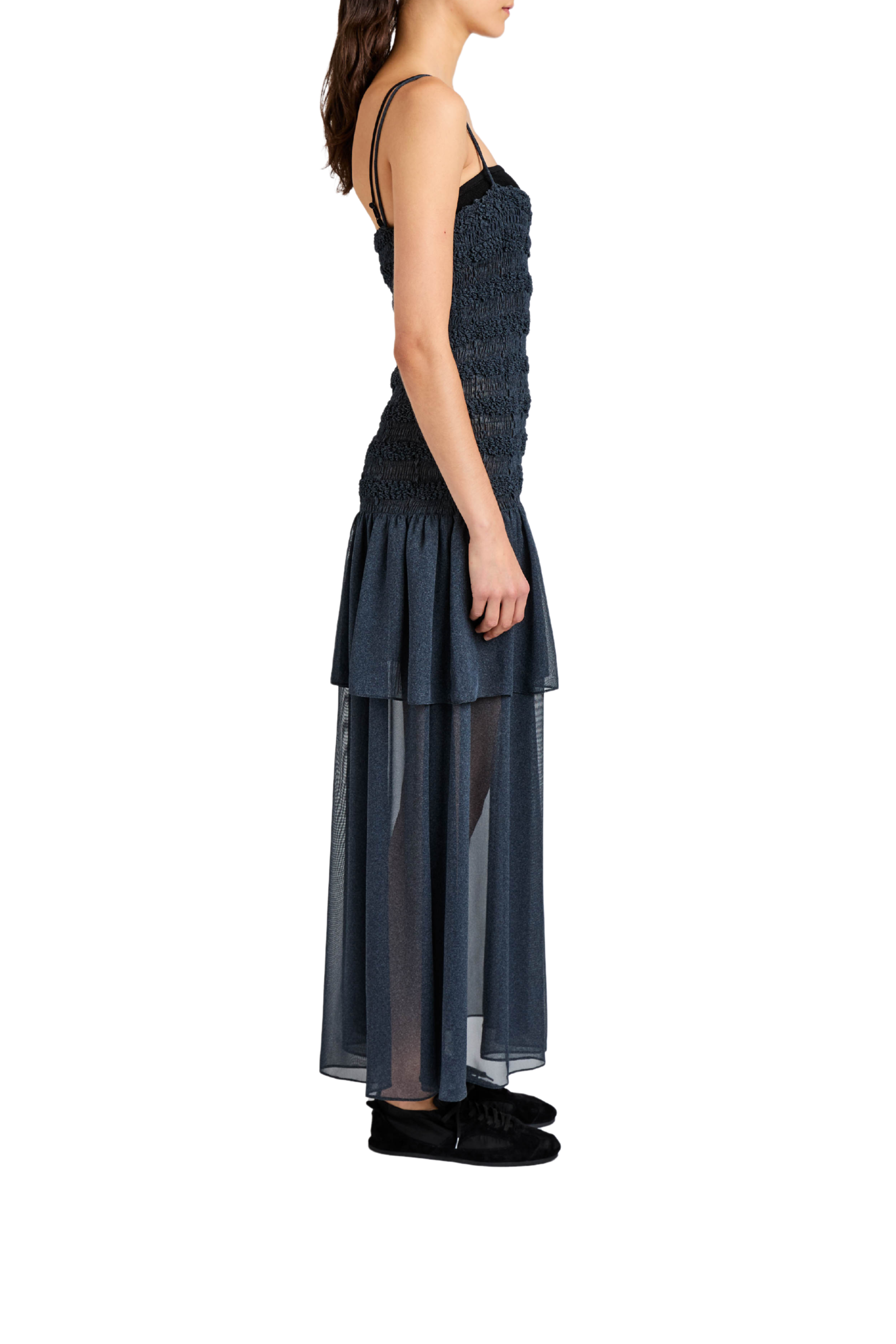 Michal Dress In Melange Georgette