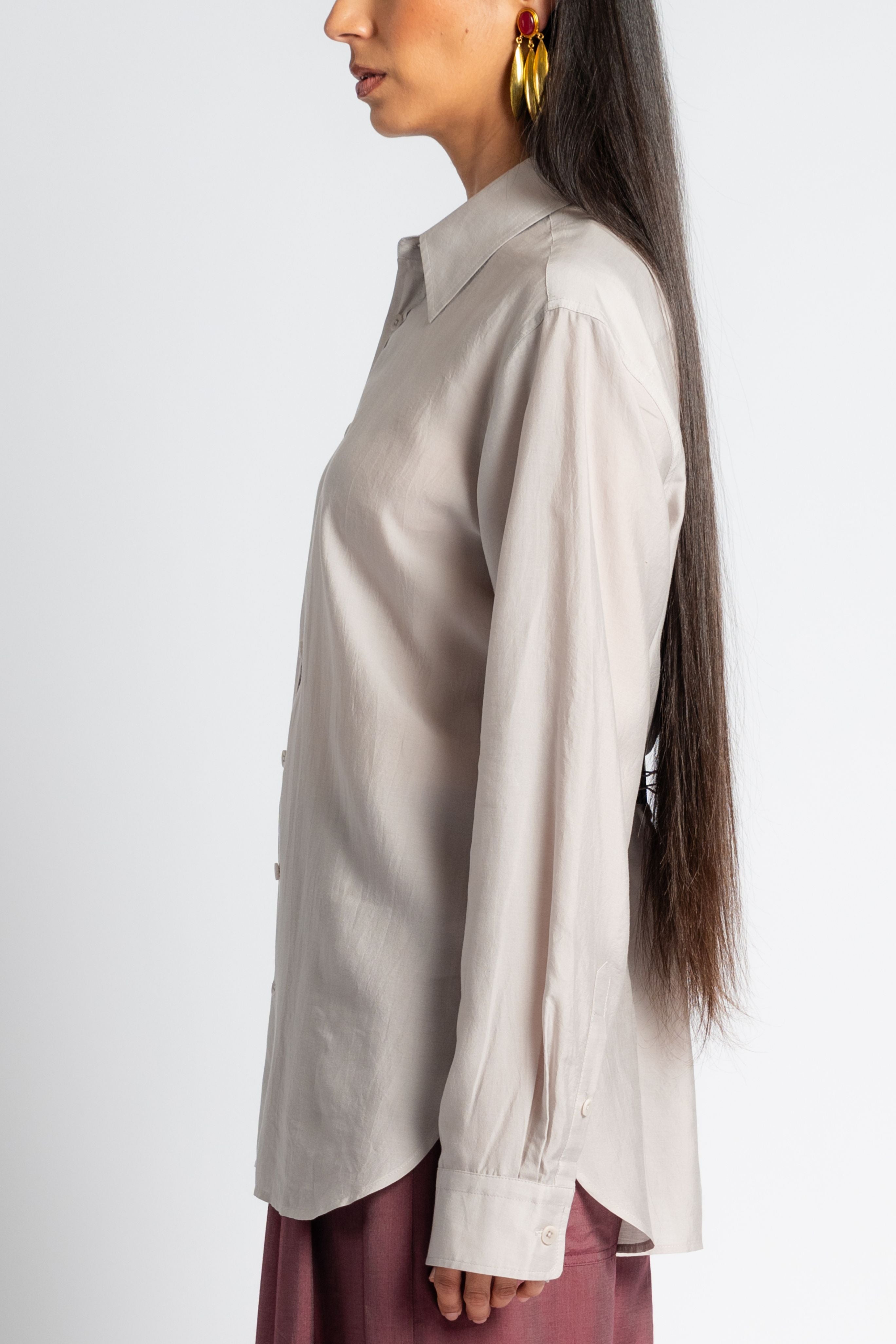 Silk Voile Charlie Men's Slim Shirt