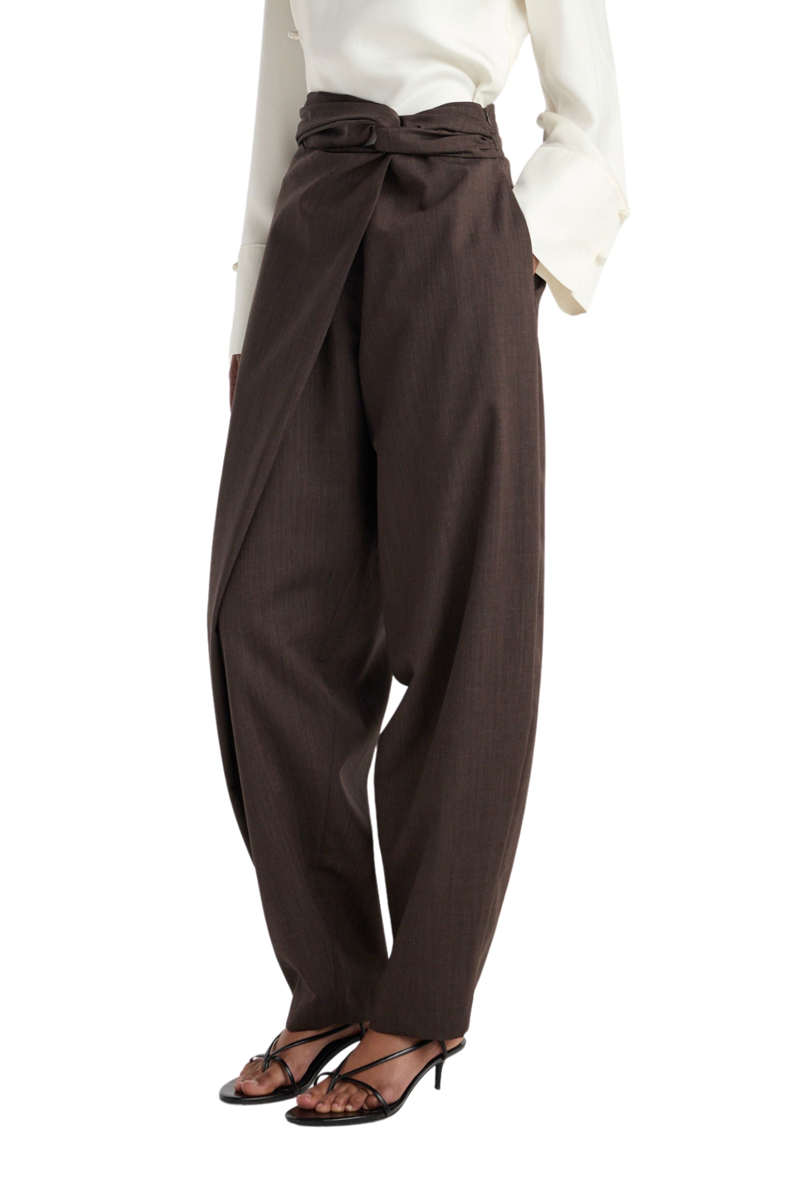 Sarong knot trousers