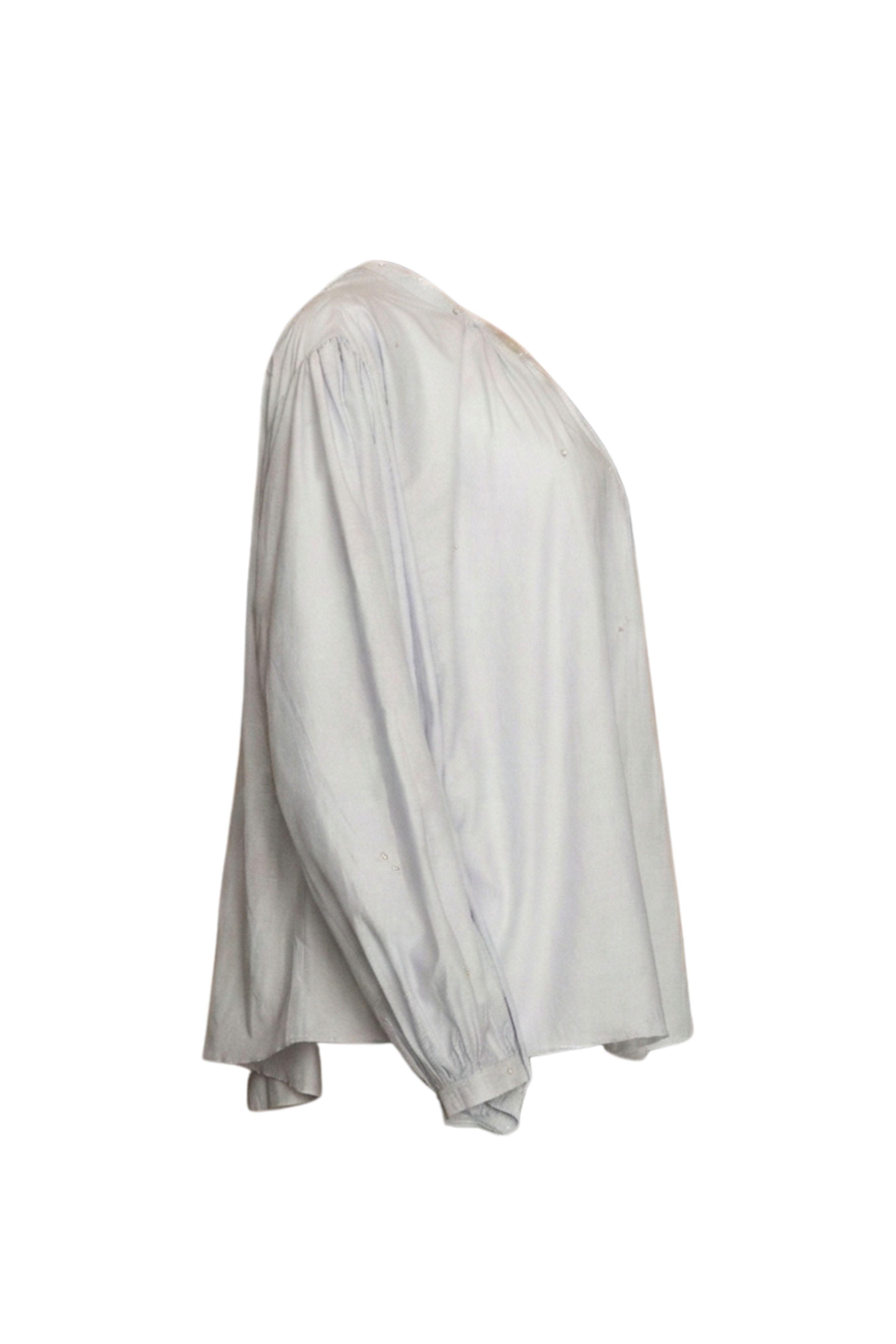 "Carousel Des Sylphes" Embroidery Voile Shirt