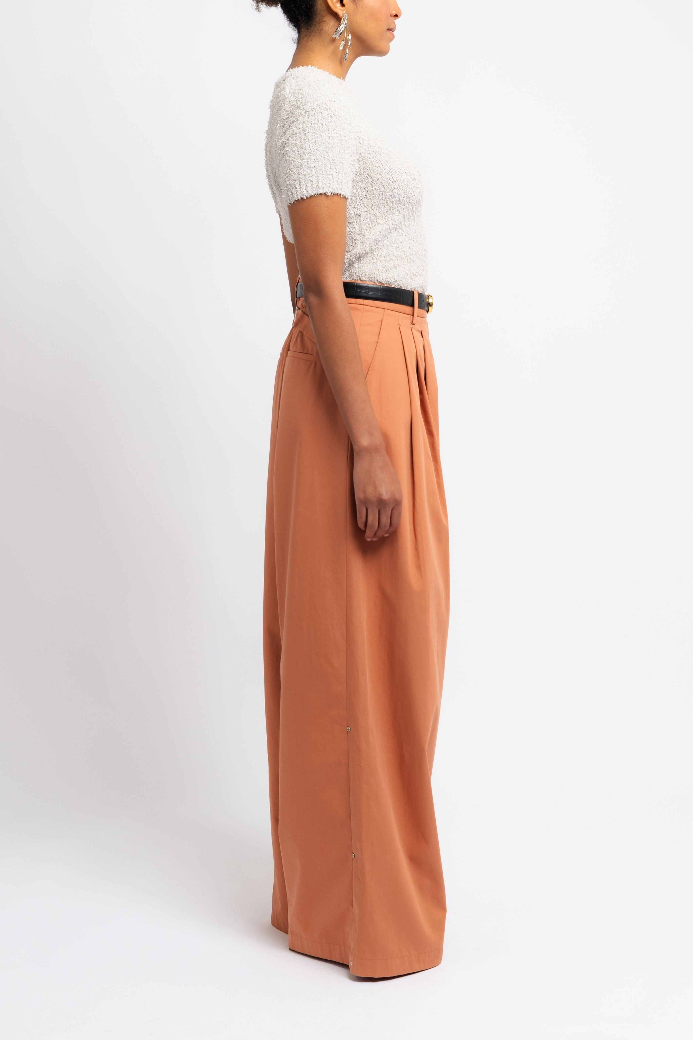 Triple Pleat Yam Pants