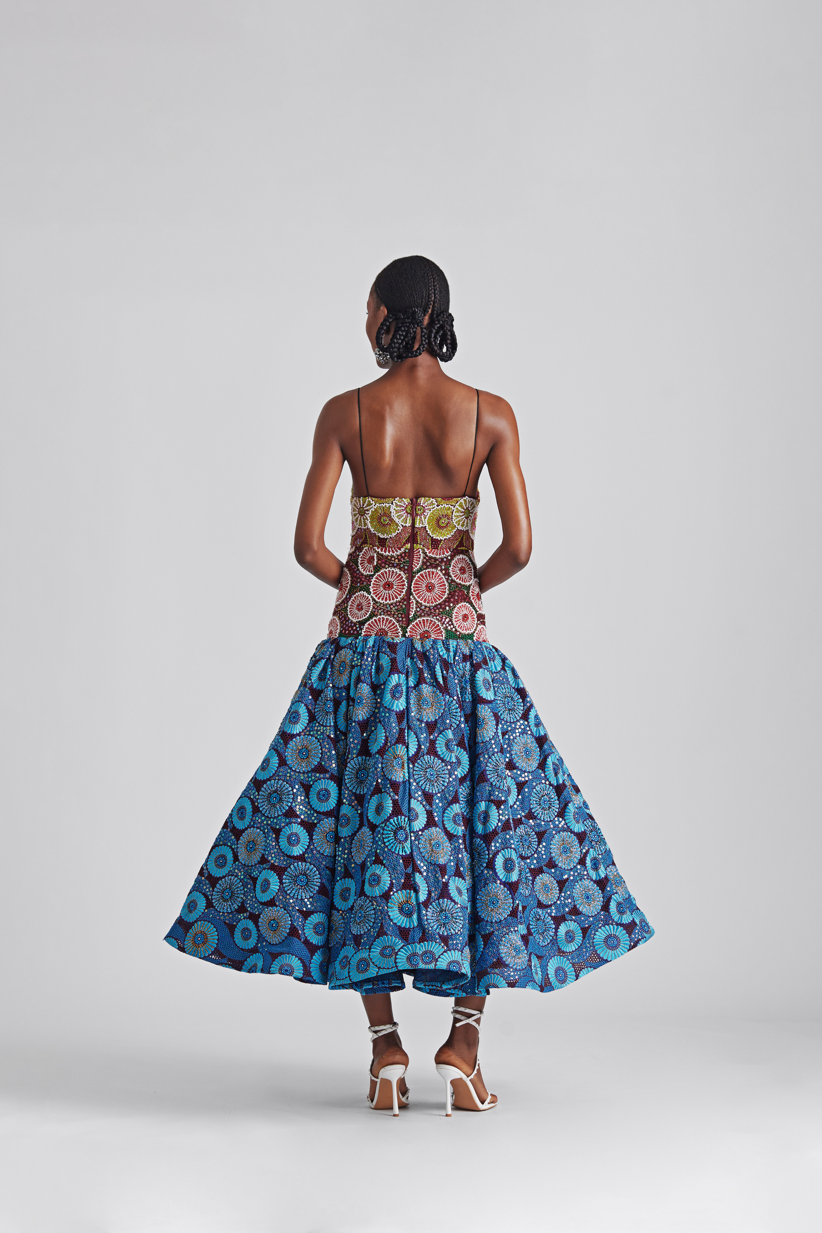 LISA FOLAWIYO Embellished Lace Dress