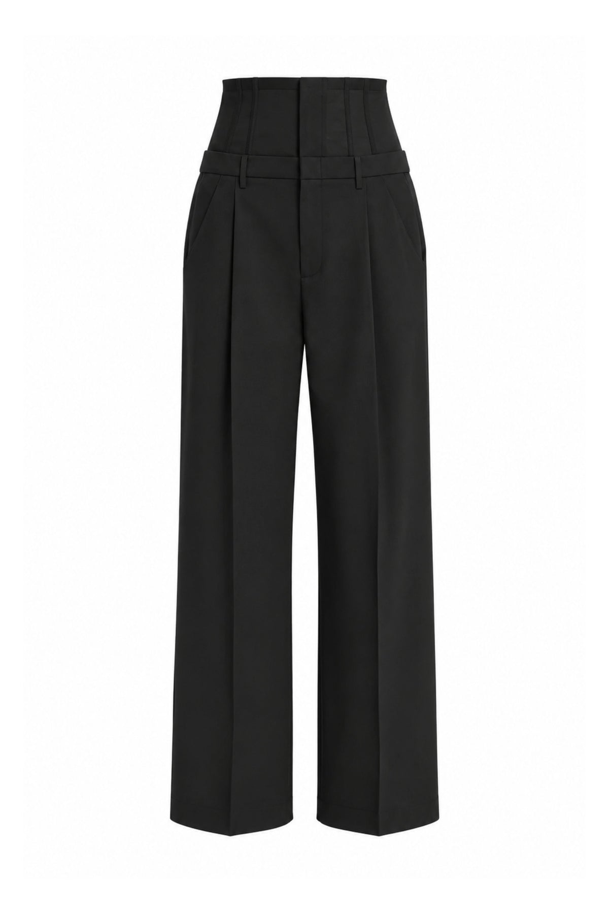 Recycled Tropical Wool Corset Trouser