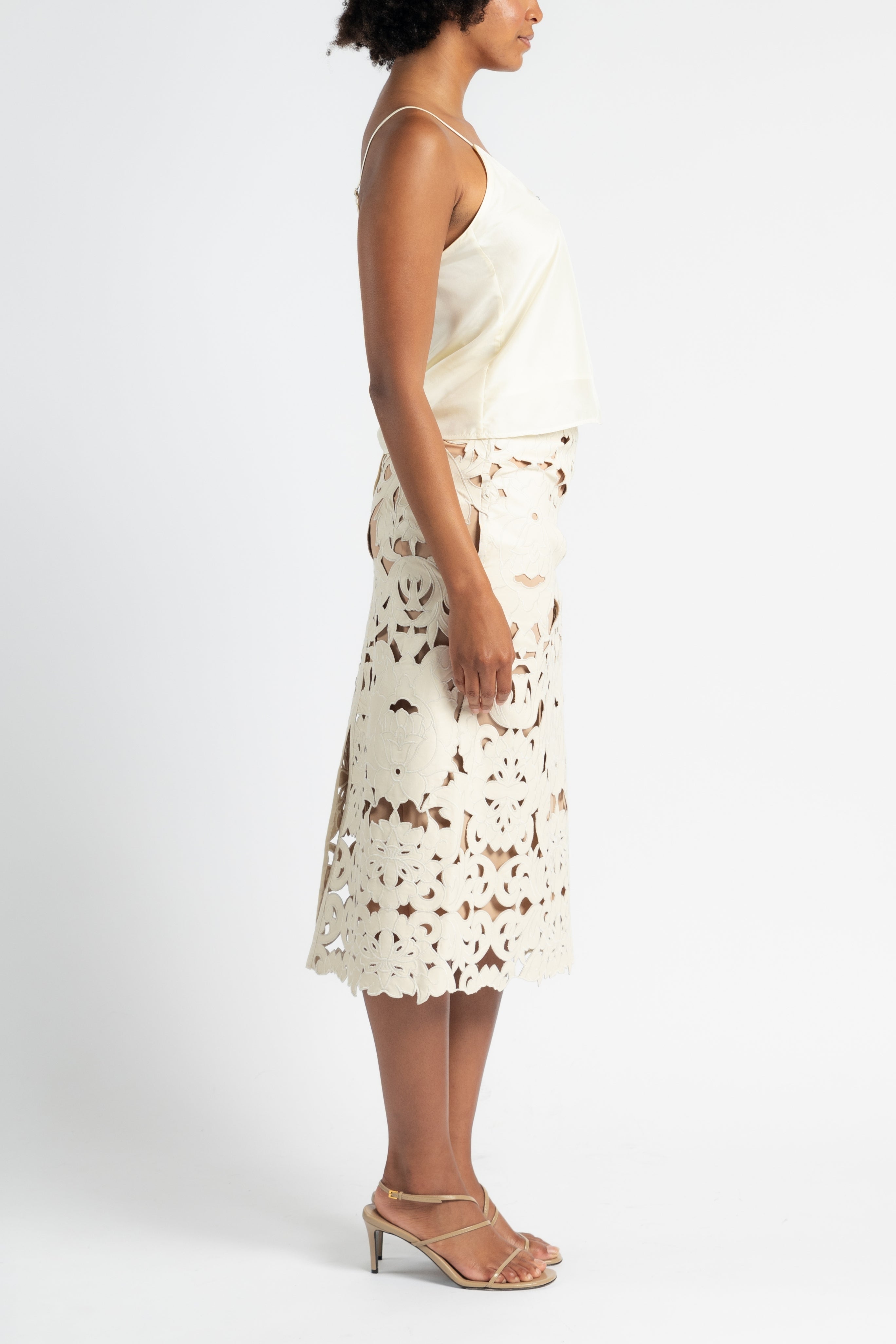 Habotai Silk Crystal Top