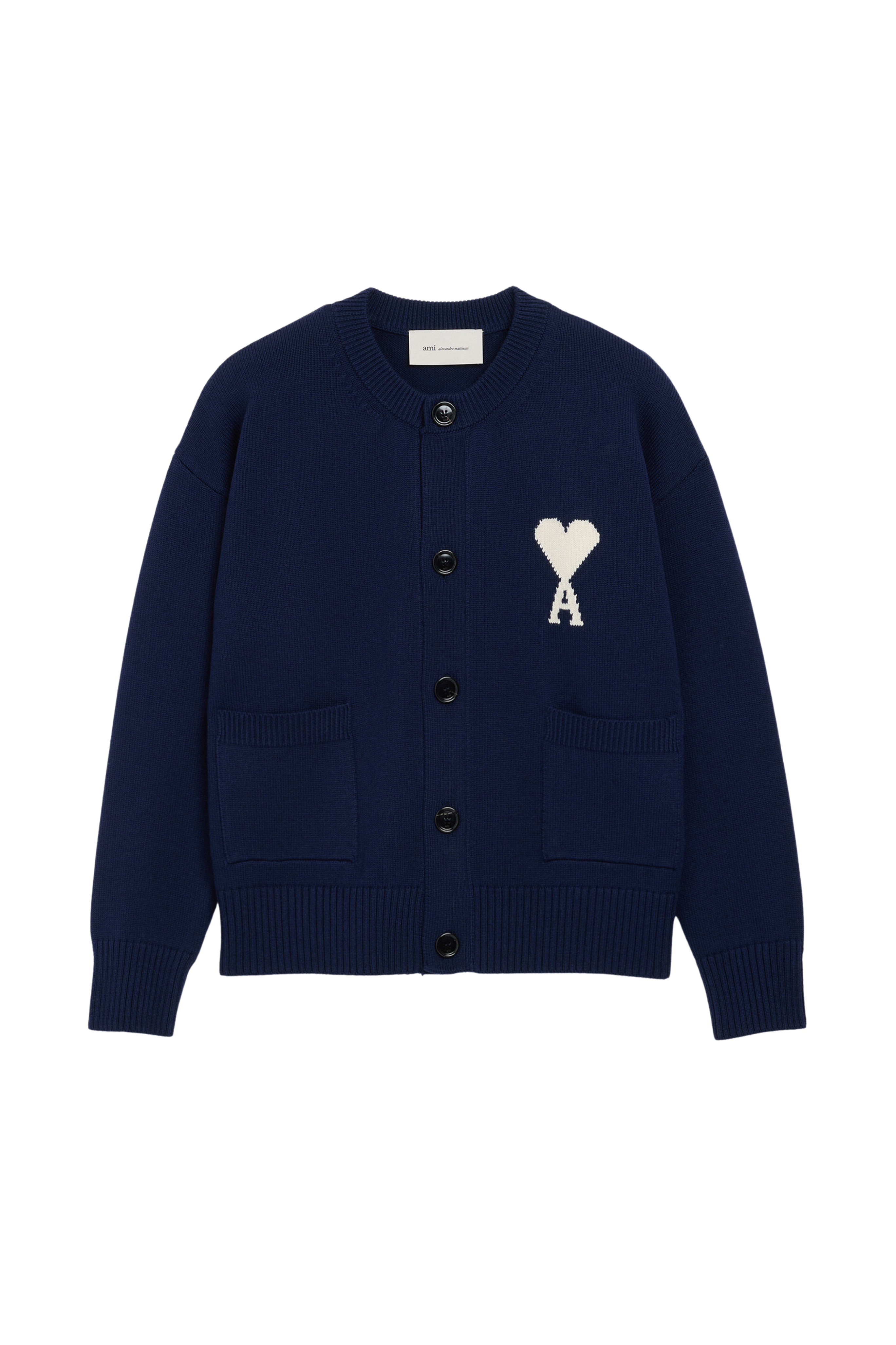 Crewneck Cardigan - Blue