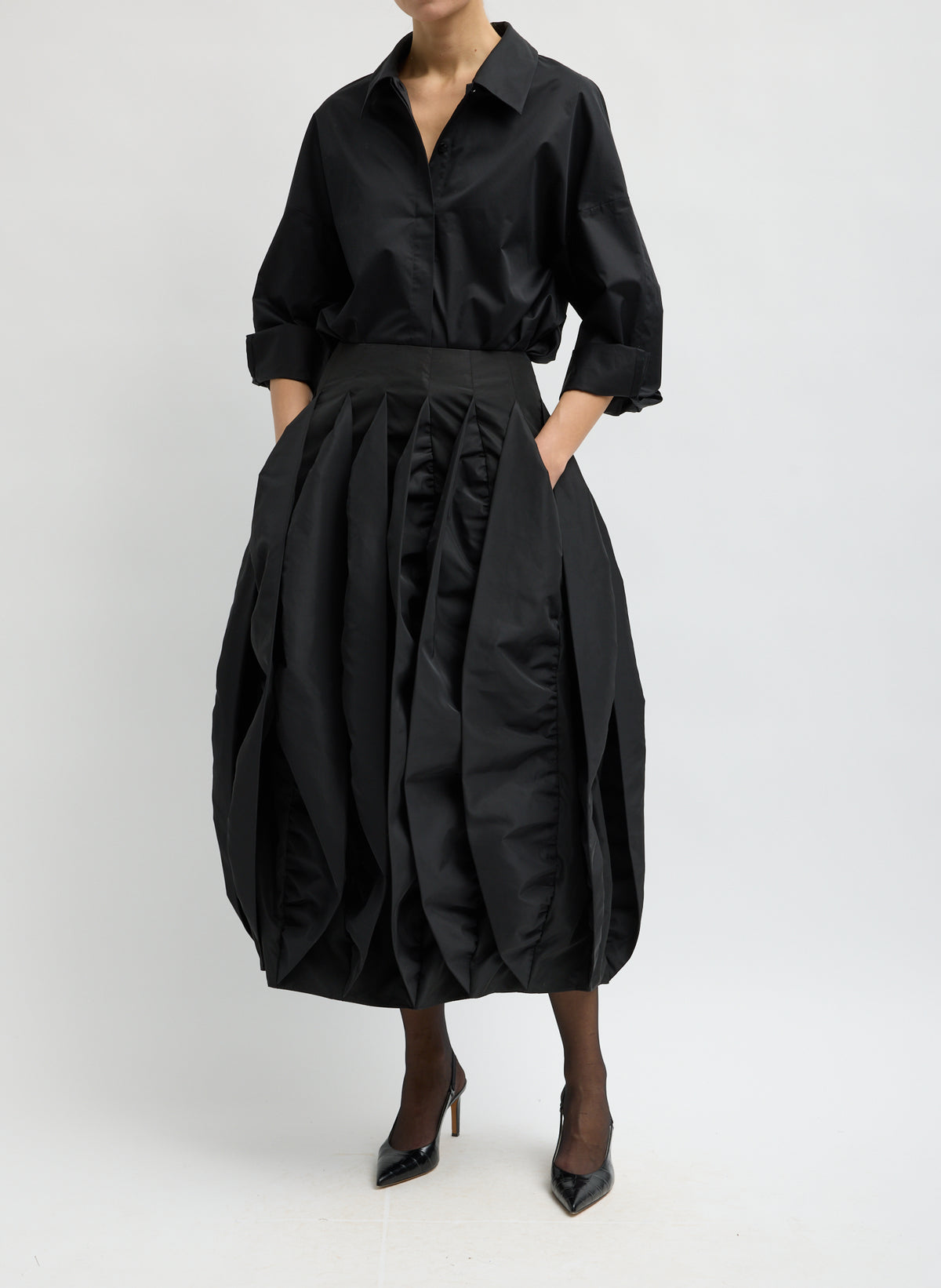RECYCLED ITALIAN SPORTY NYLON SKIRT