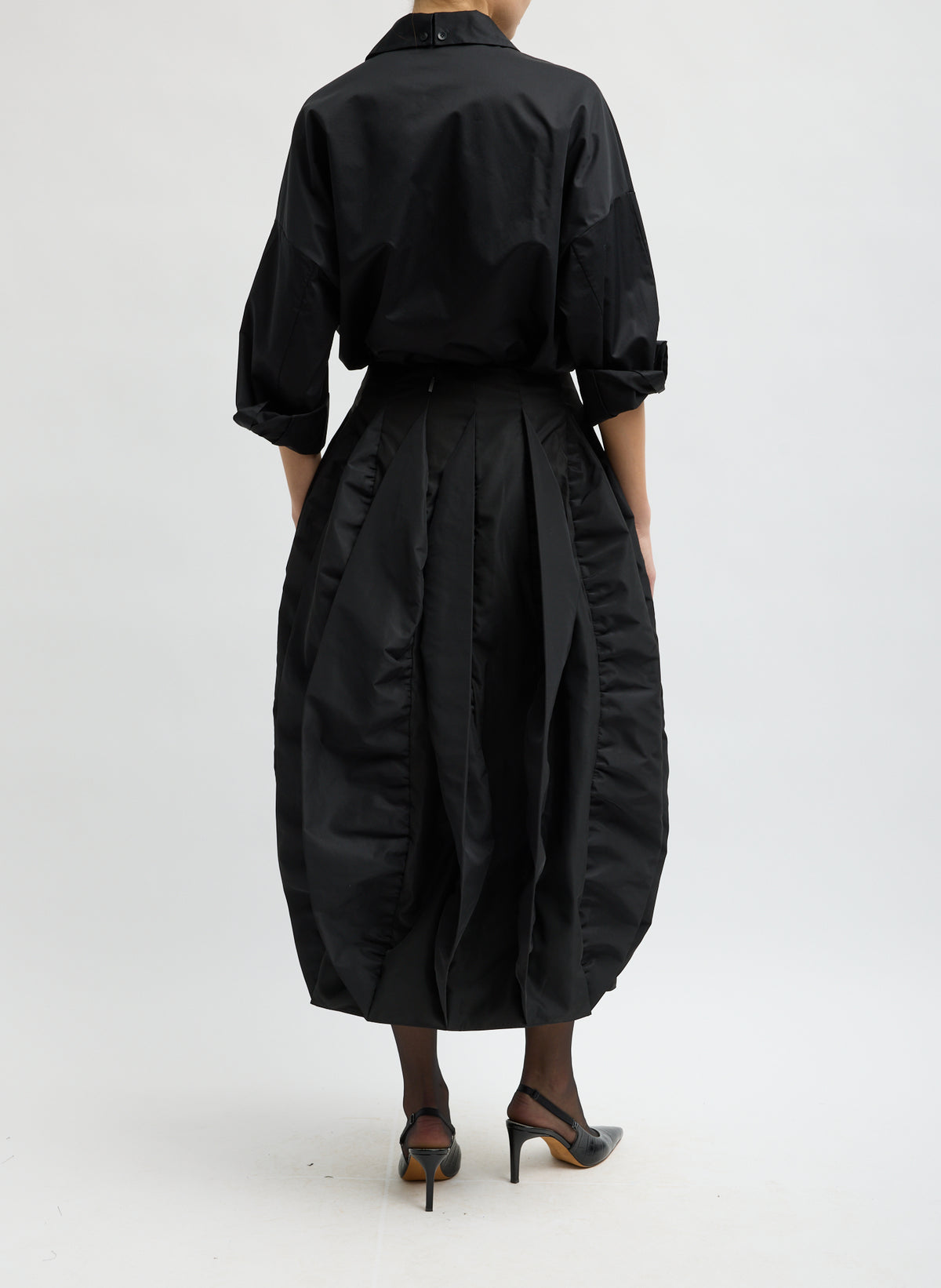 RECYCLED ITALIAN SPORTY NYLON SKIRT