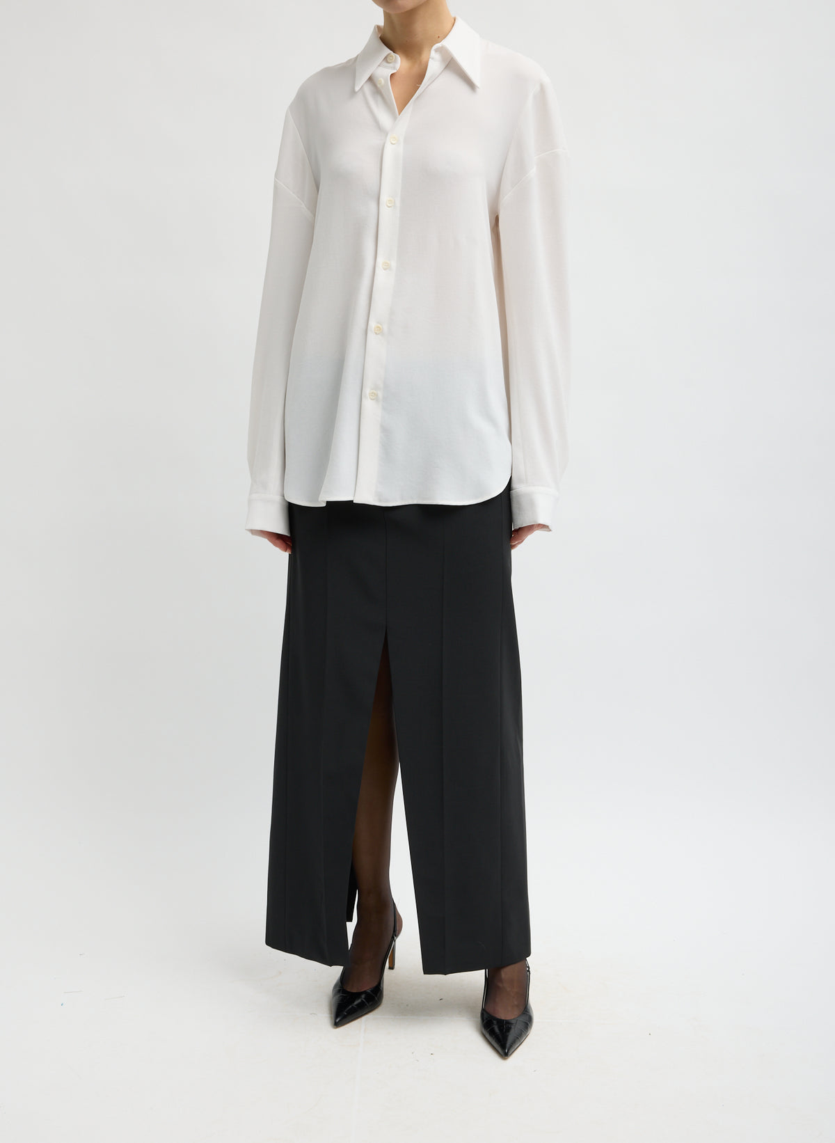 SOFT DRAPE HINGED SHIRT