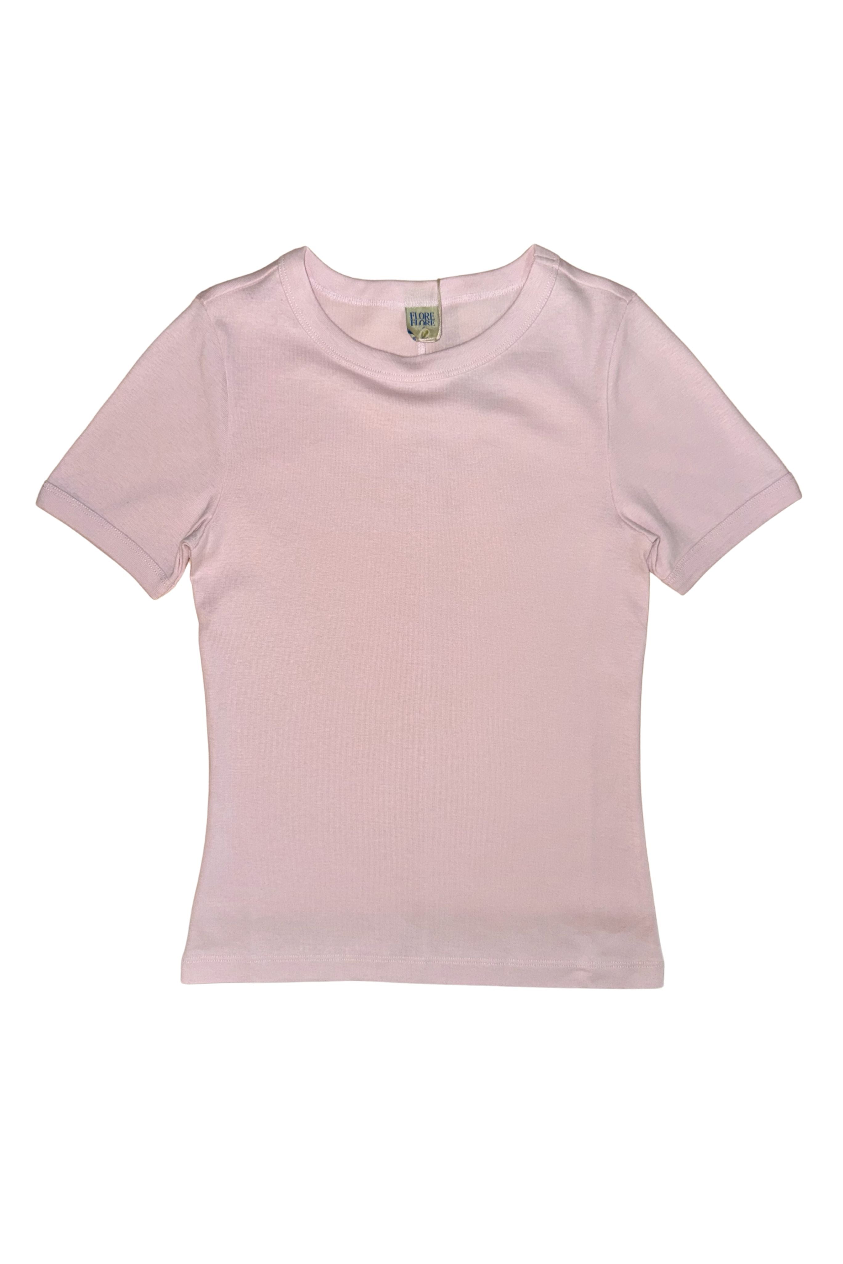 Car Tee in Baby Pink