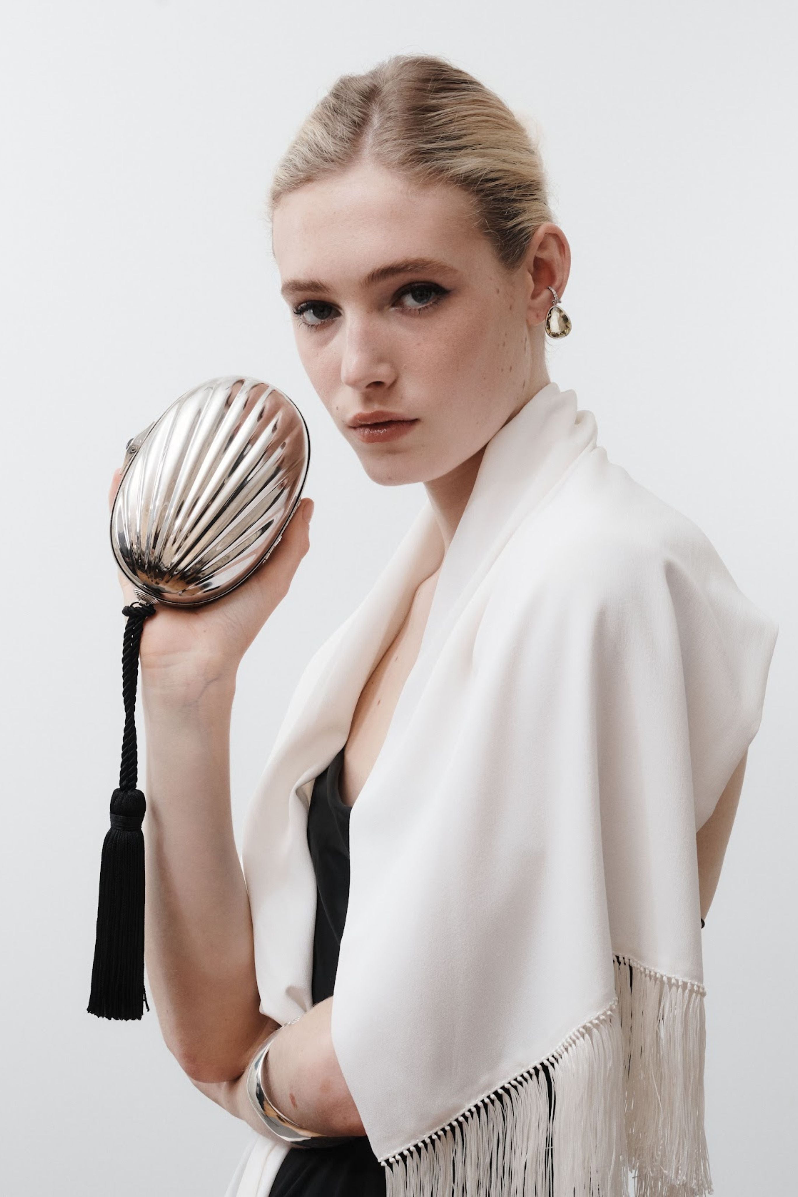 Petra Clutch in Silver