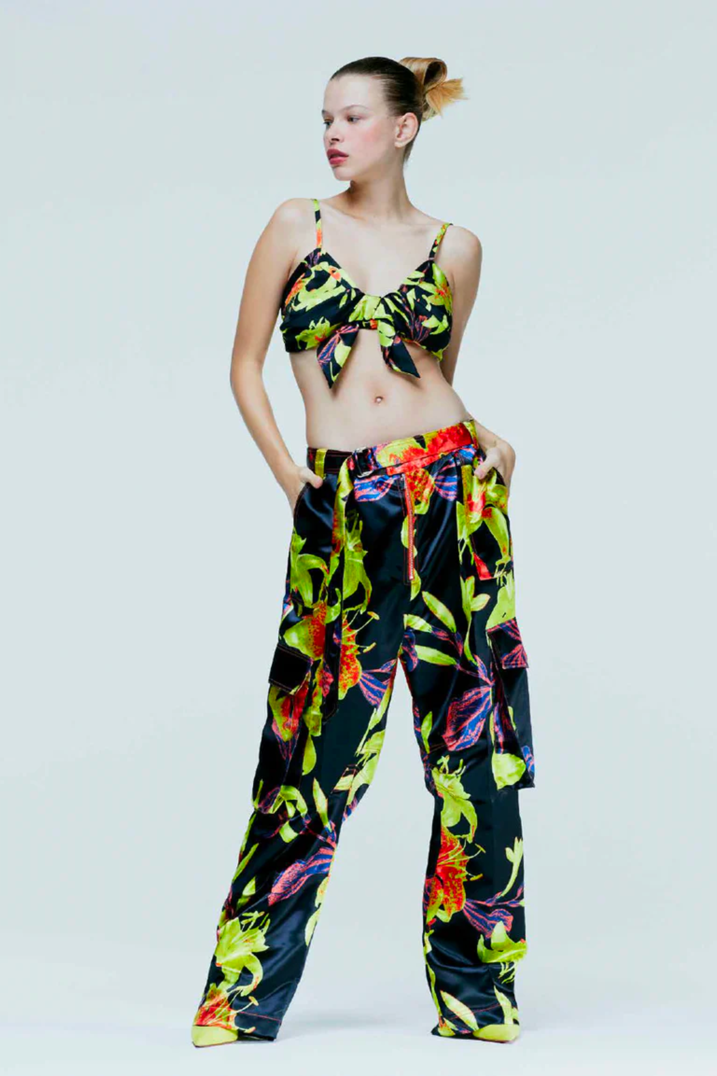 CHRISTOPHER JOHN ROGERS Lily Floral Bralette Top