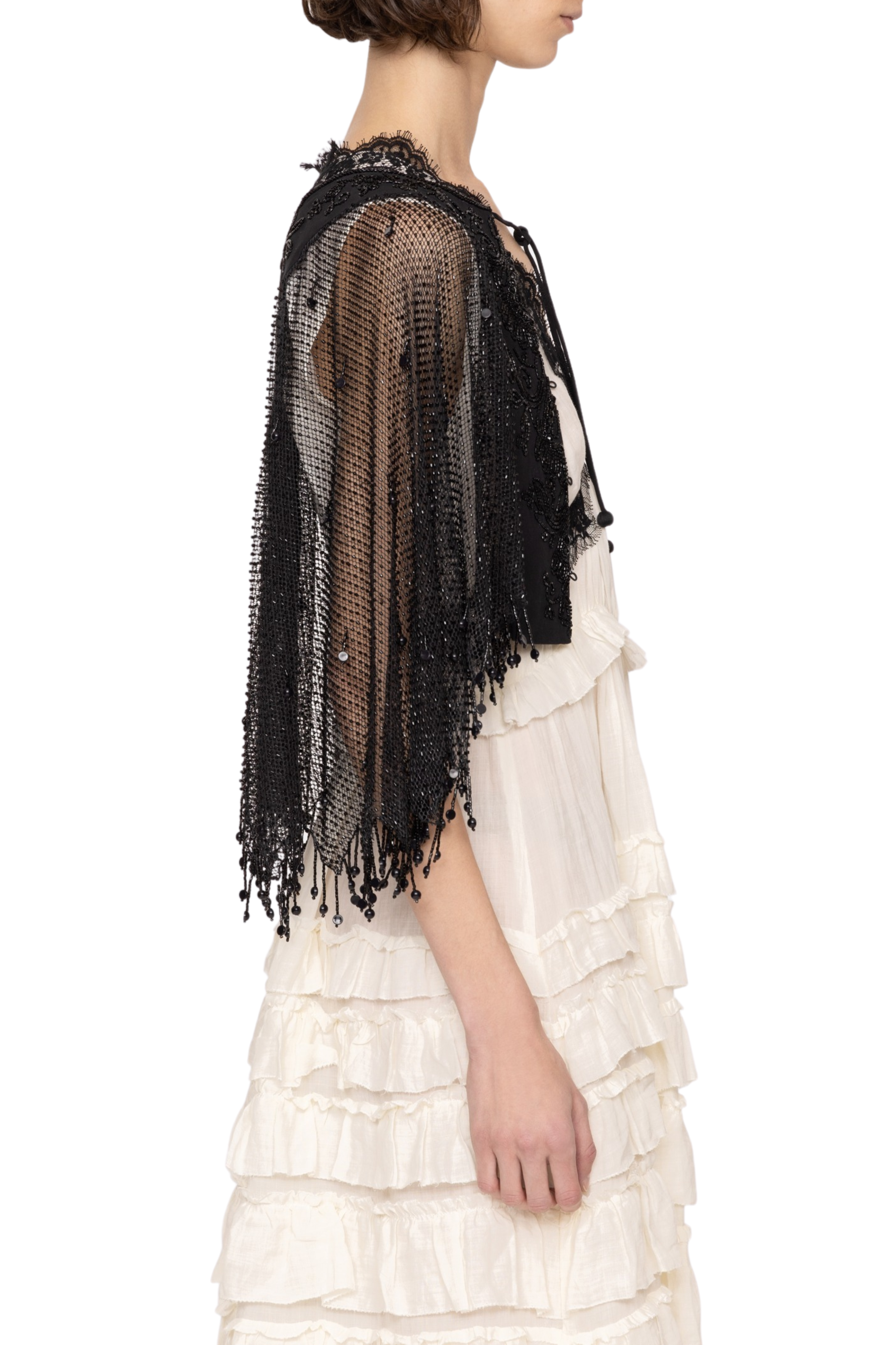 Shanna Lace Beaded Capelet