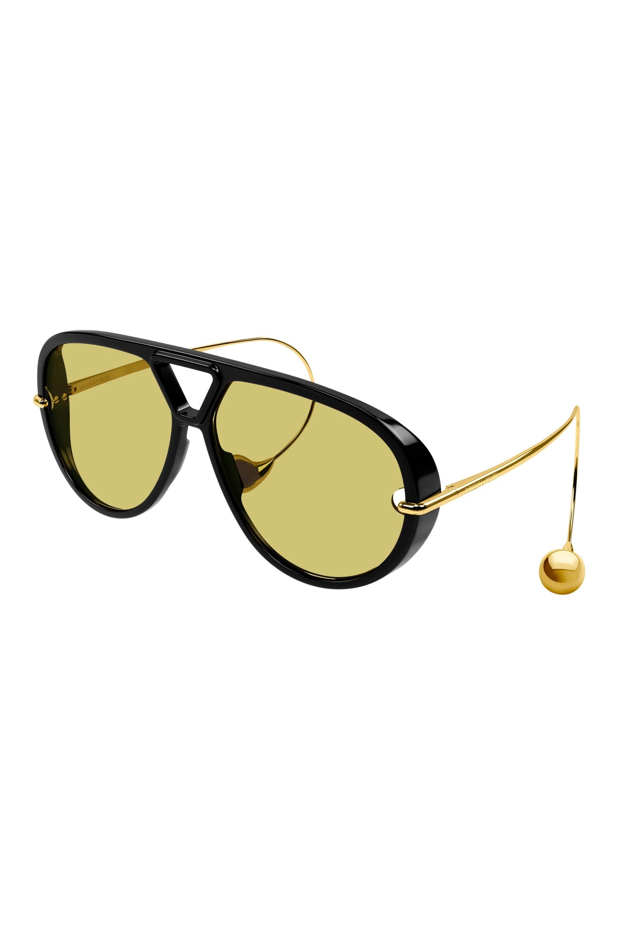 Drop Aviator Sunglasses in Black/Yellow