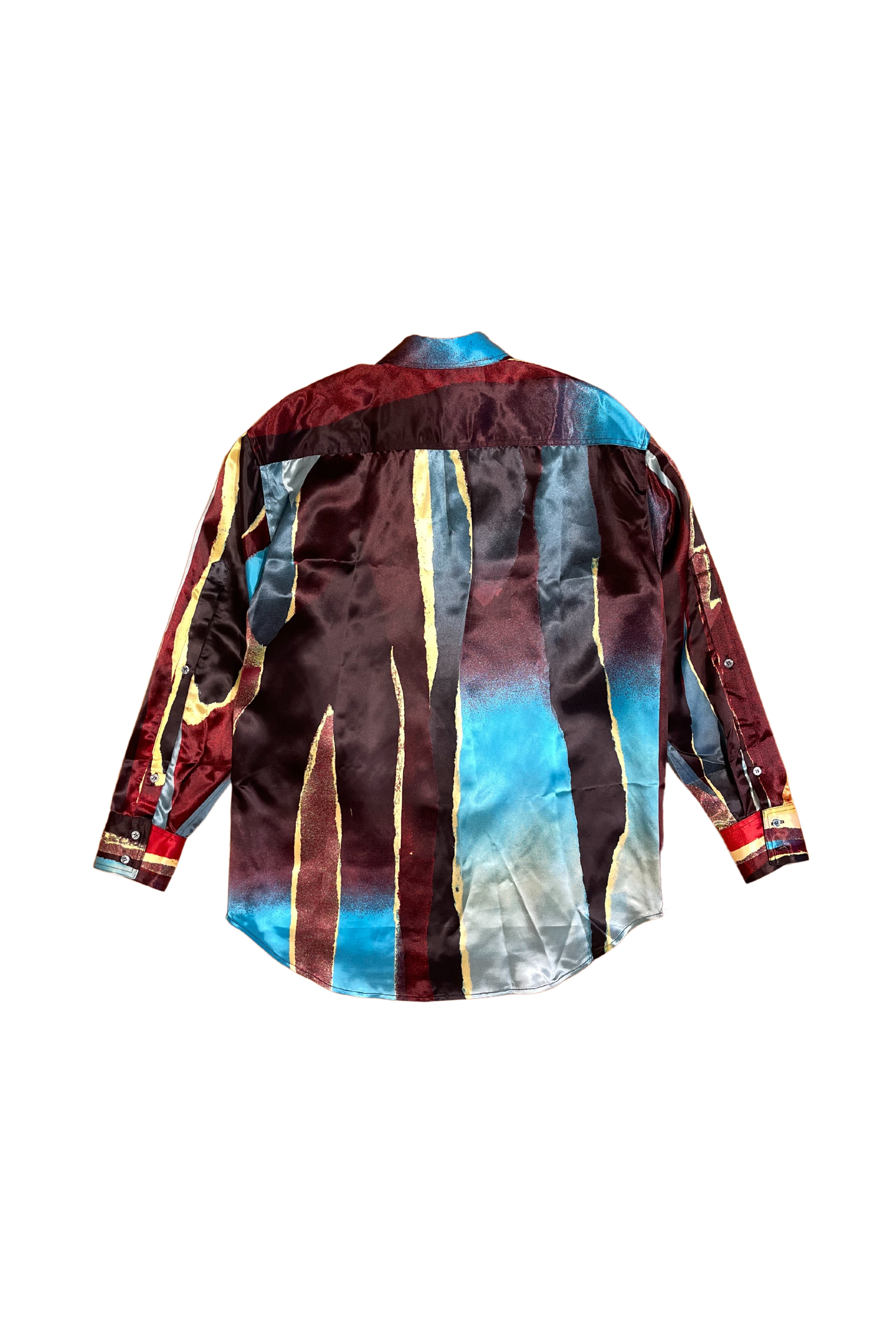 CHRISTOPHER JOHN ROGERS Wheatpaste Printed Satin Shirt