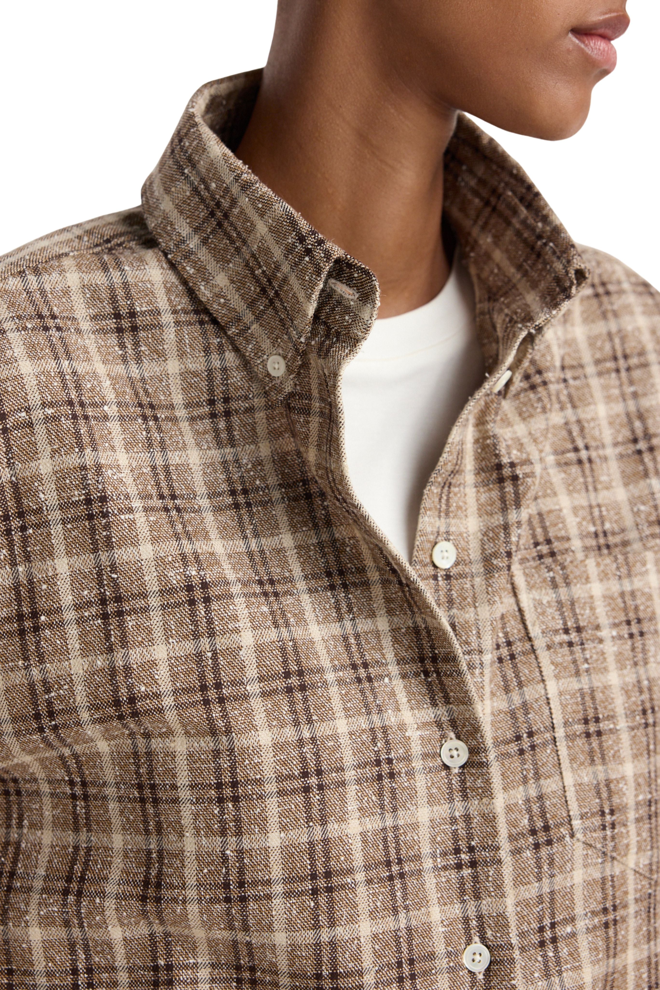 Oxford bouclé check shirt