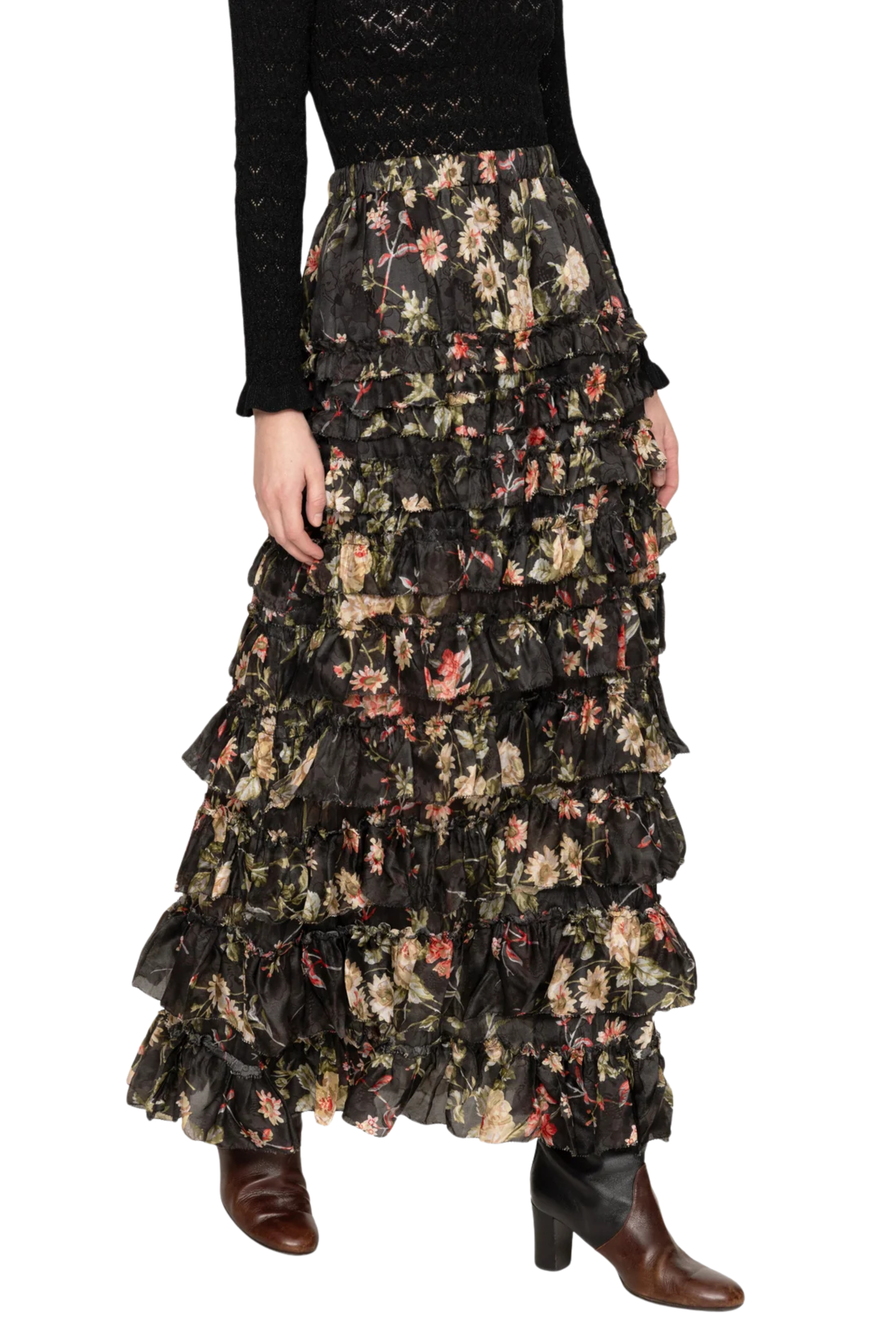 Jolie Print Midi Skirt