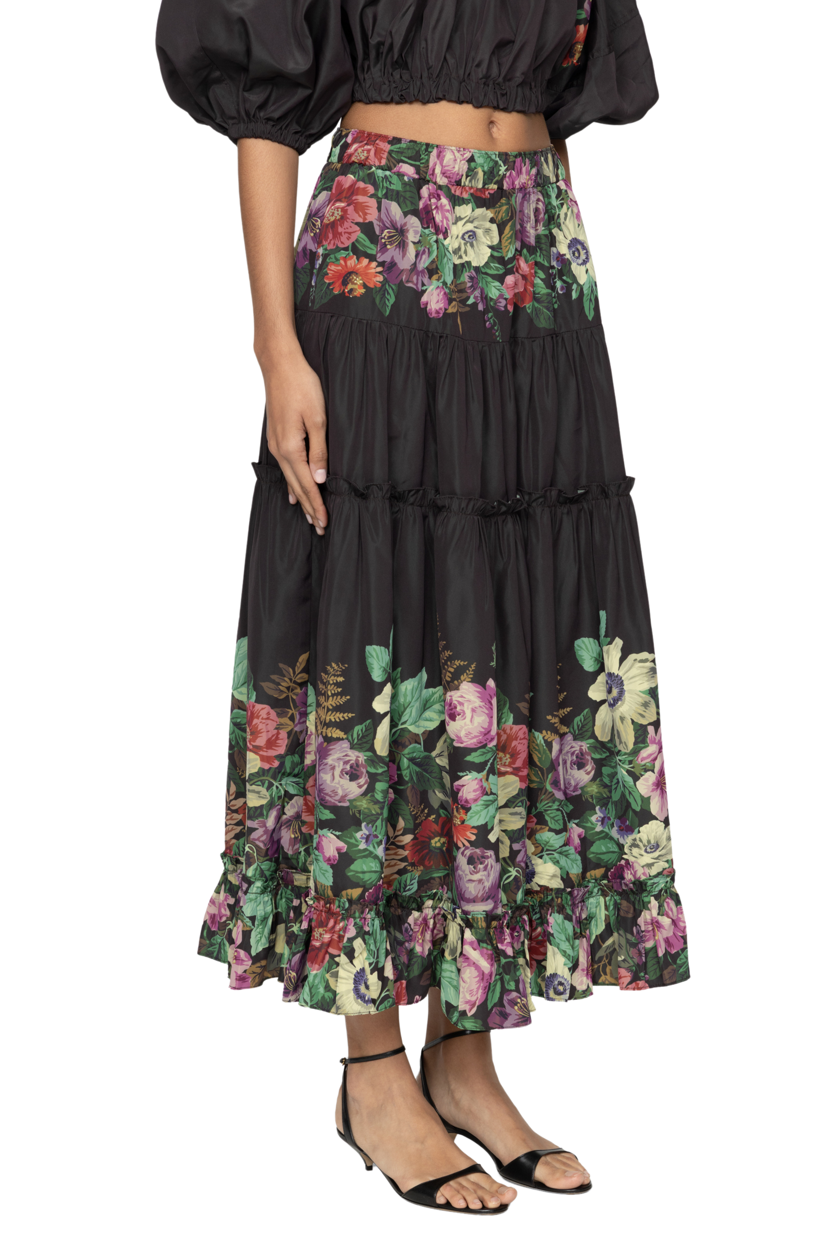 Viktoria Print Midi Skirt