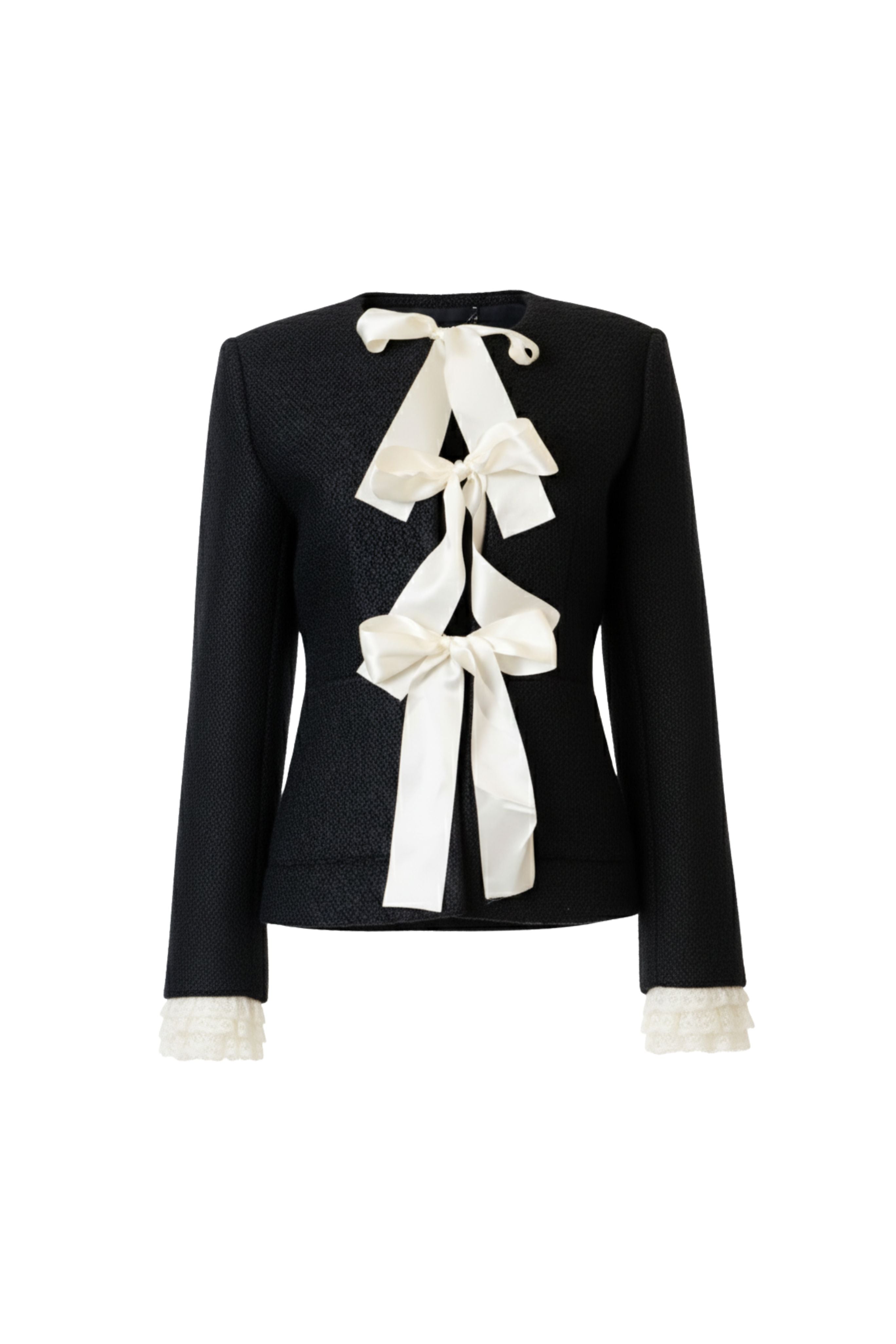 Seraphine Solid Bow Jacket