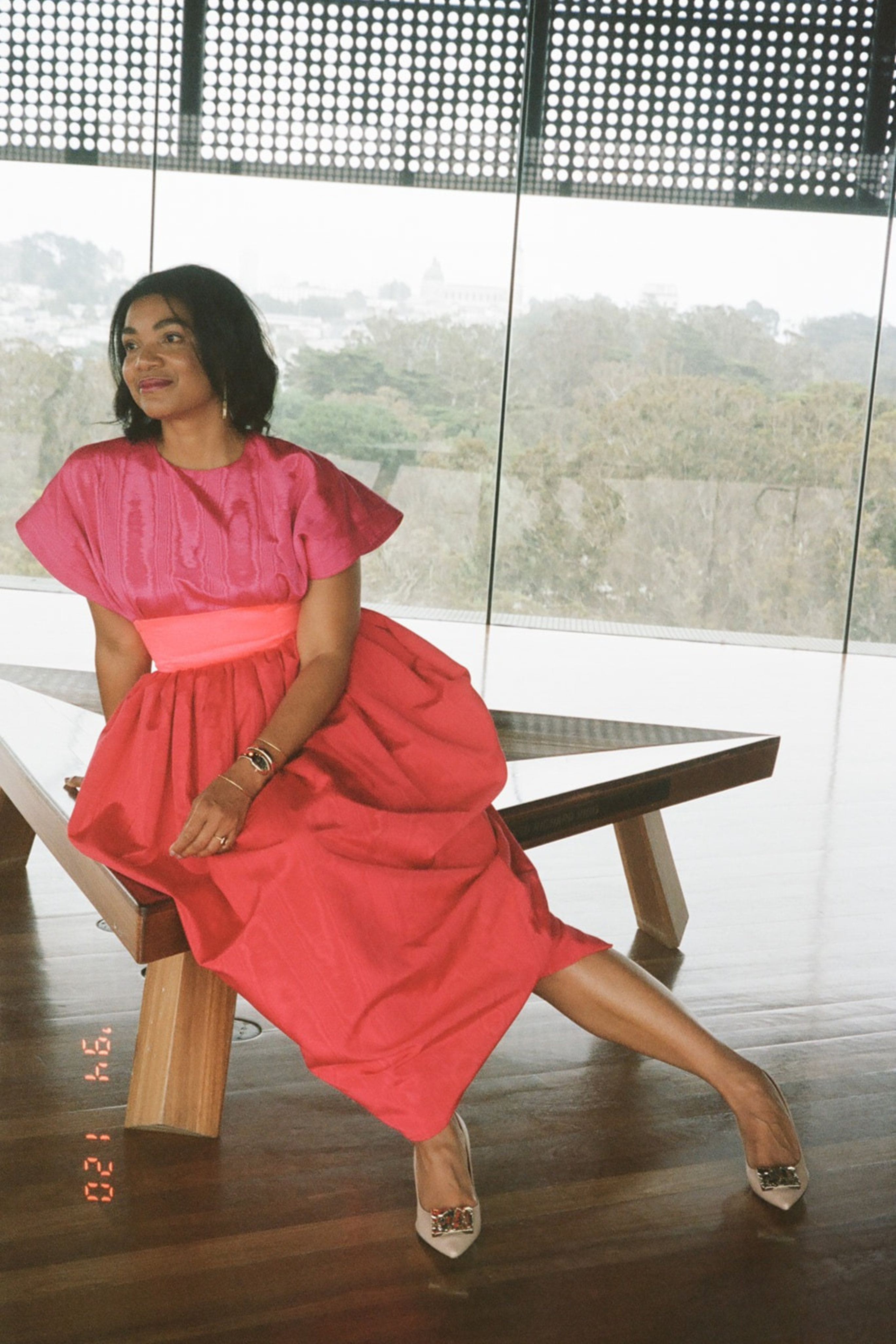 CHRISTOPHER JOHN ROGERS EXCLUSIVE Strawberry Dress in Red