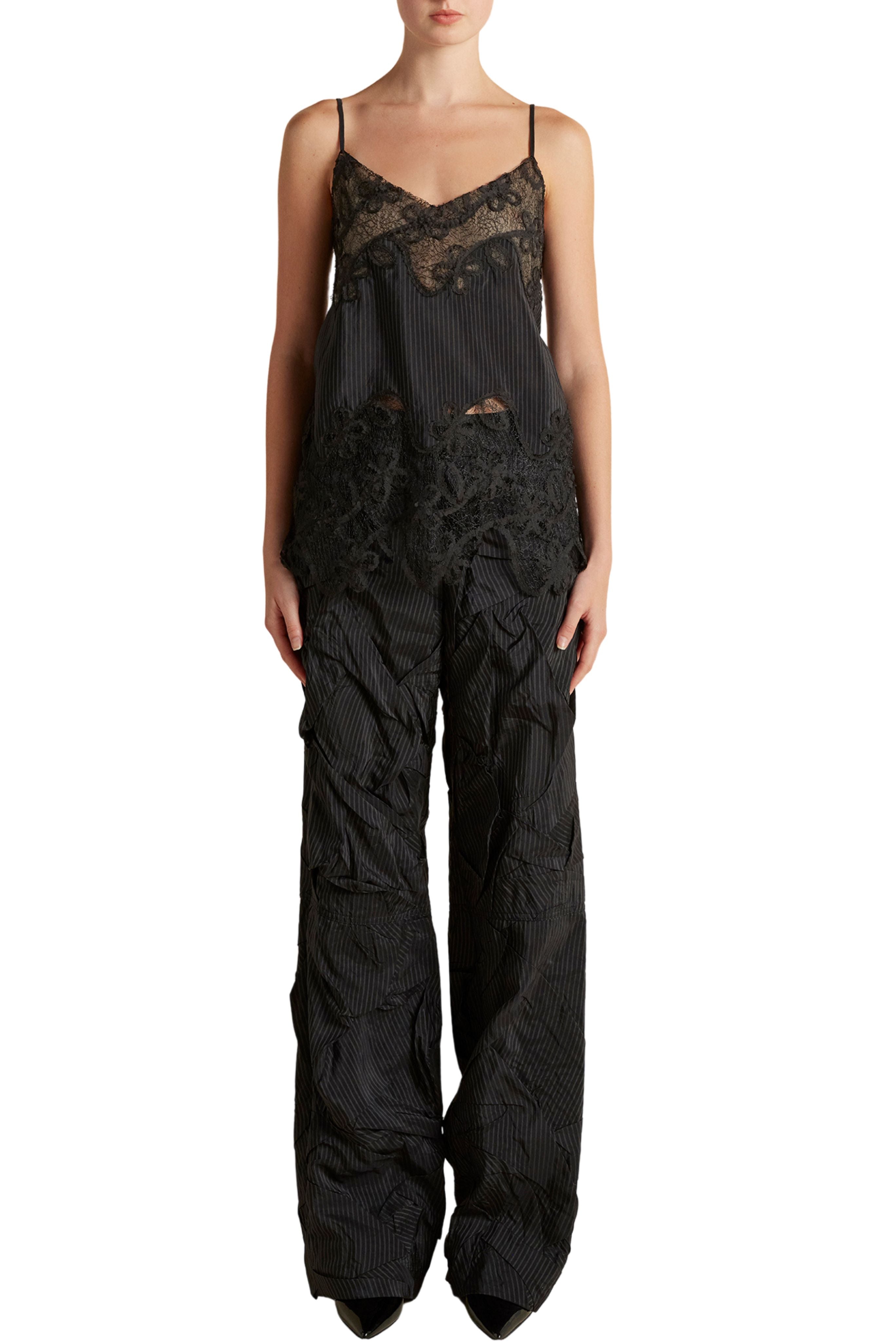 Camisole with Lace Inlay