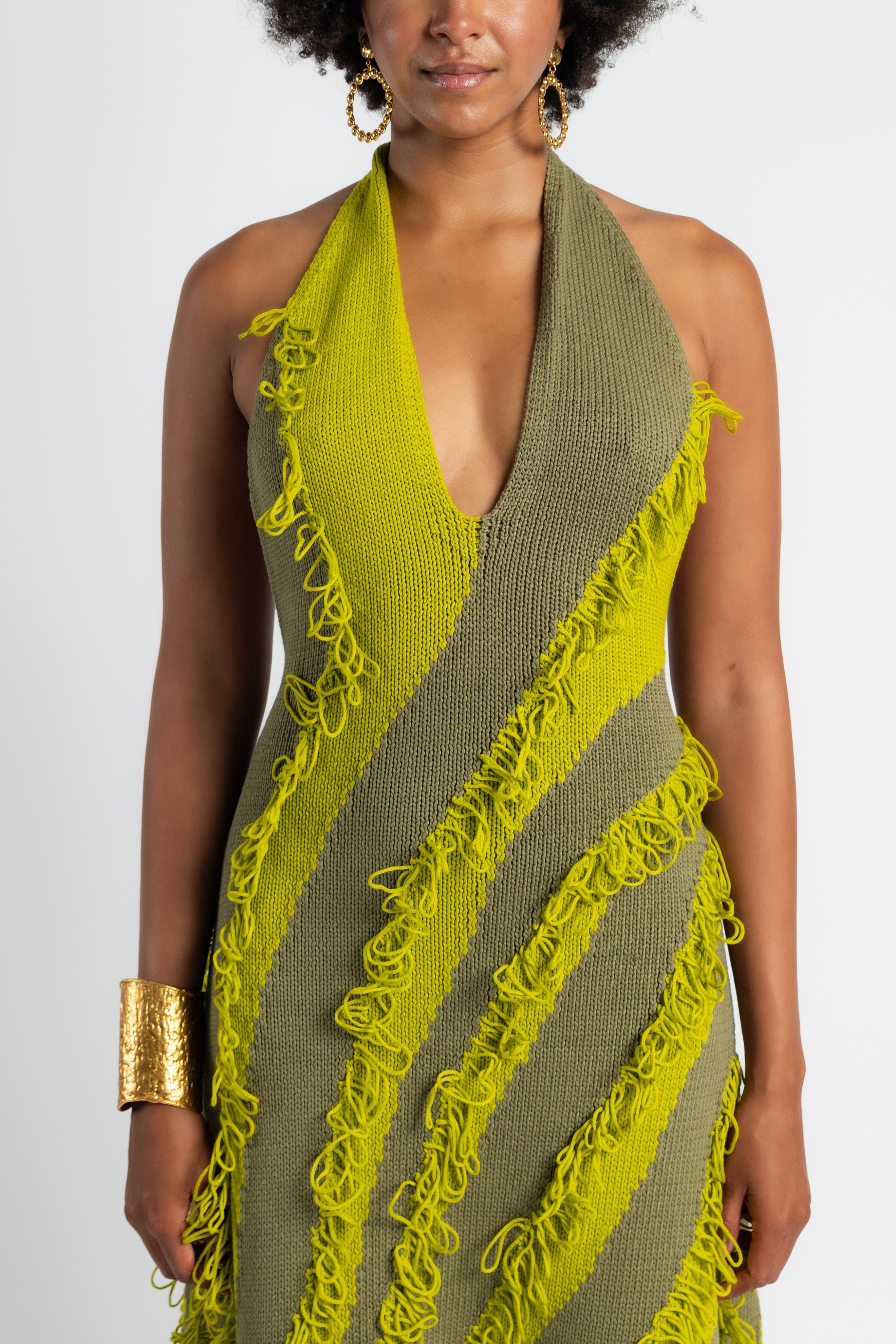 Roaring Fringe Green Gown