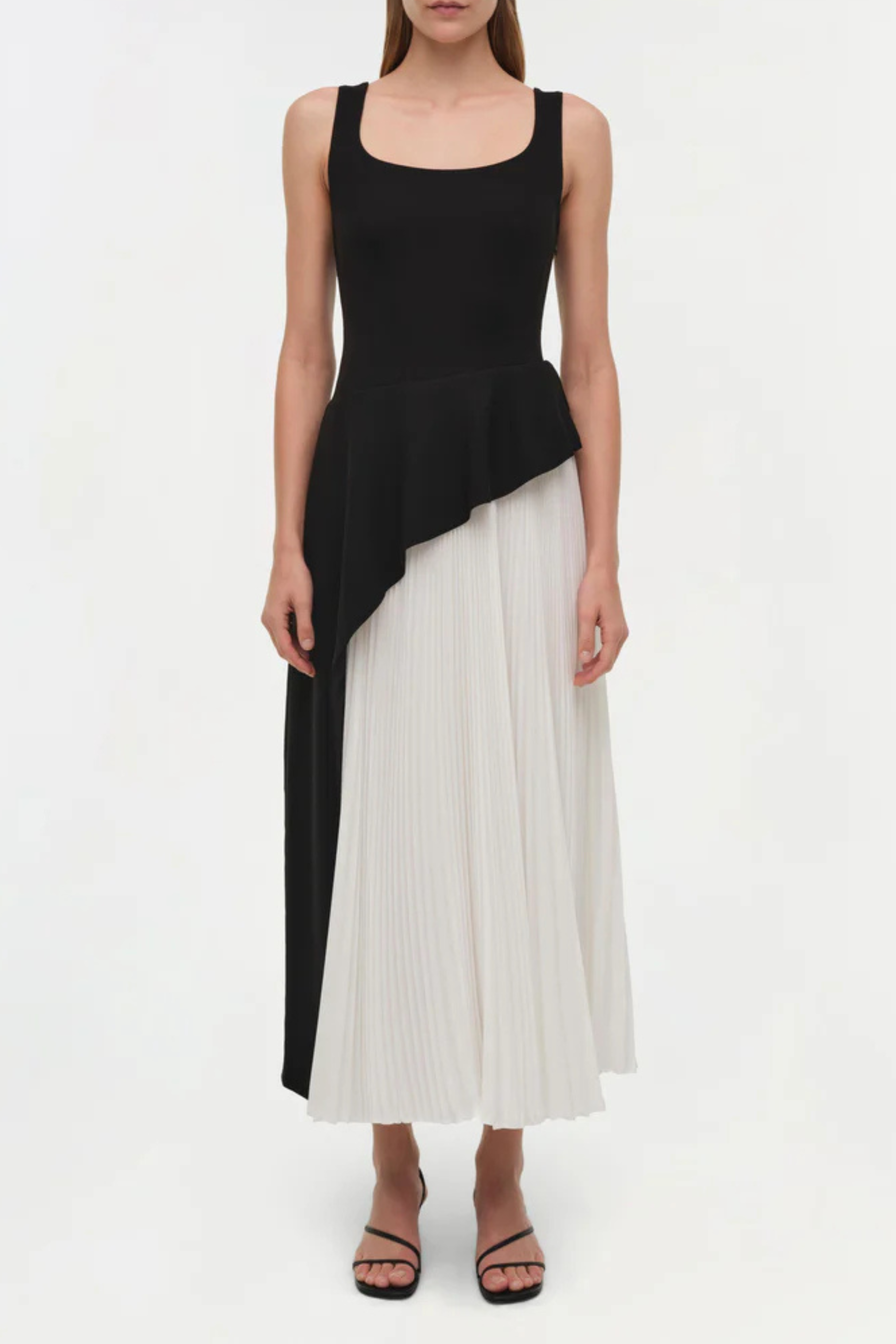 Zayla Pleated Midi Dress