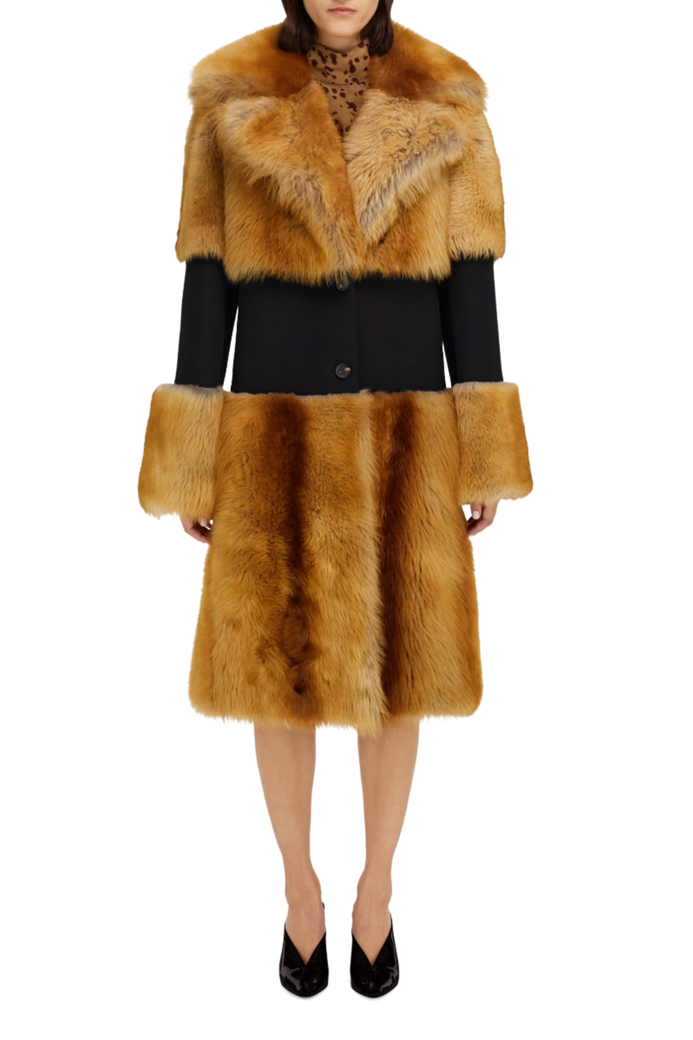 Long Fox Fur Coat