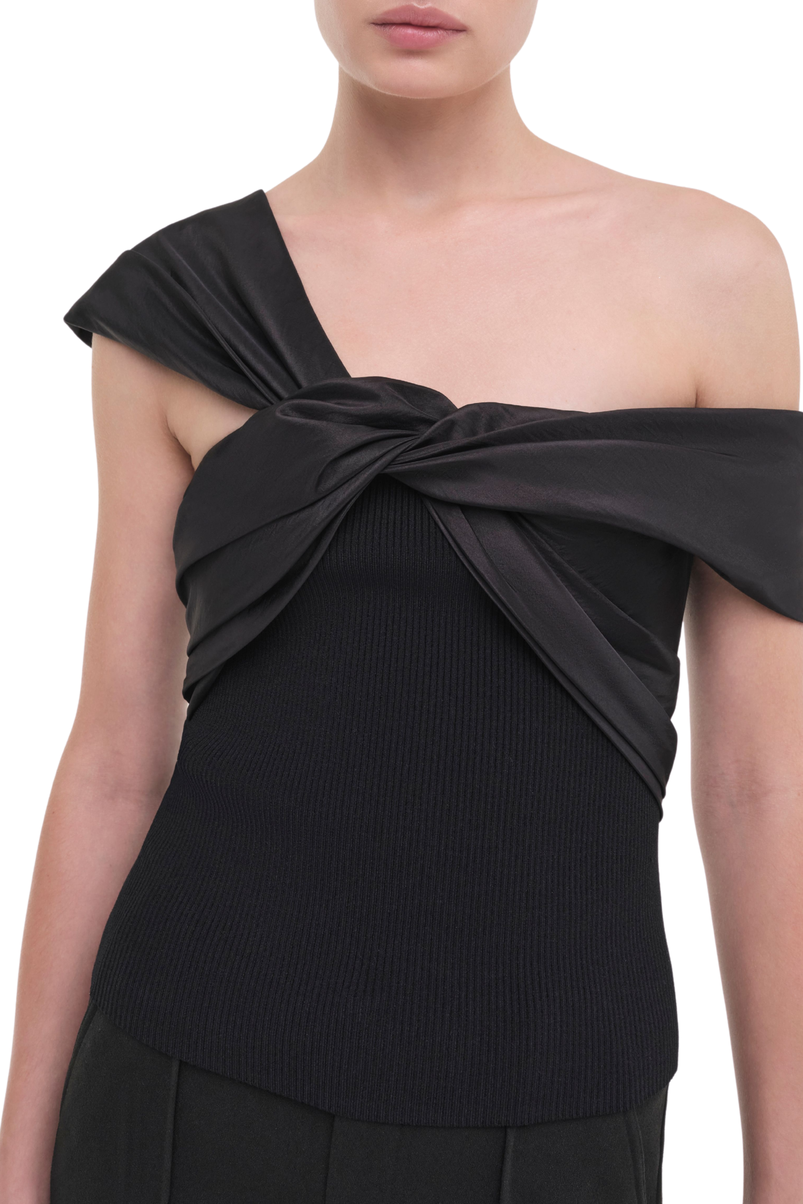 Celiana Knit Combo Top