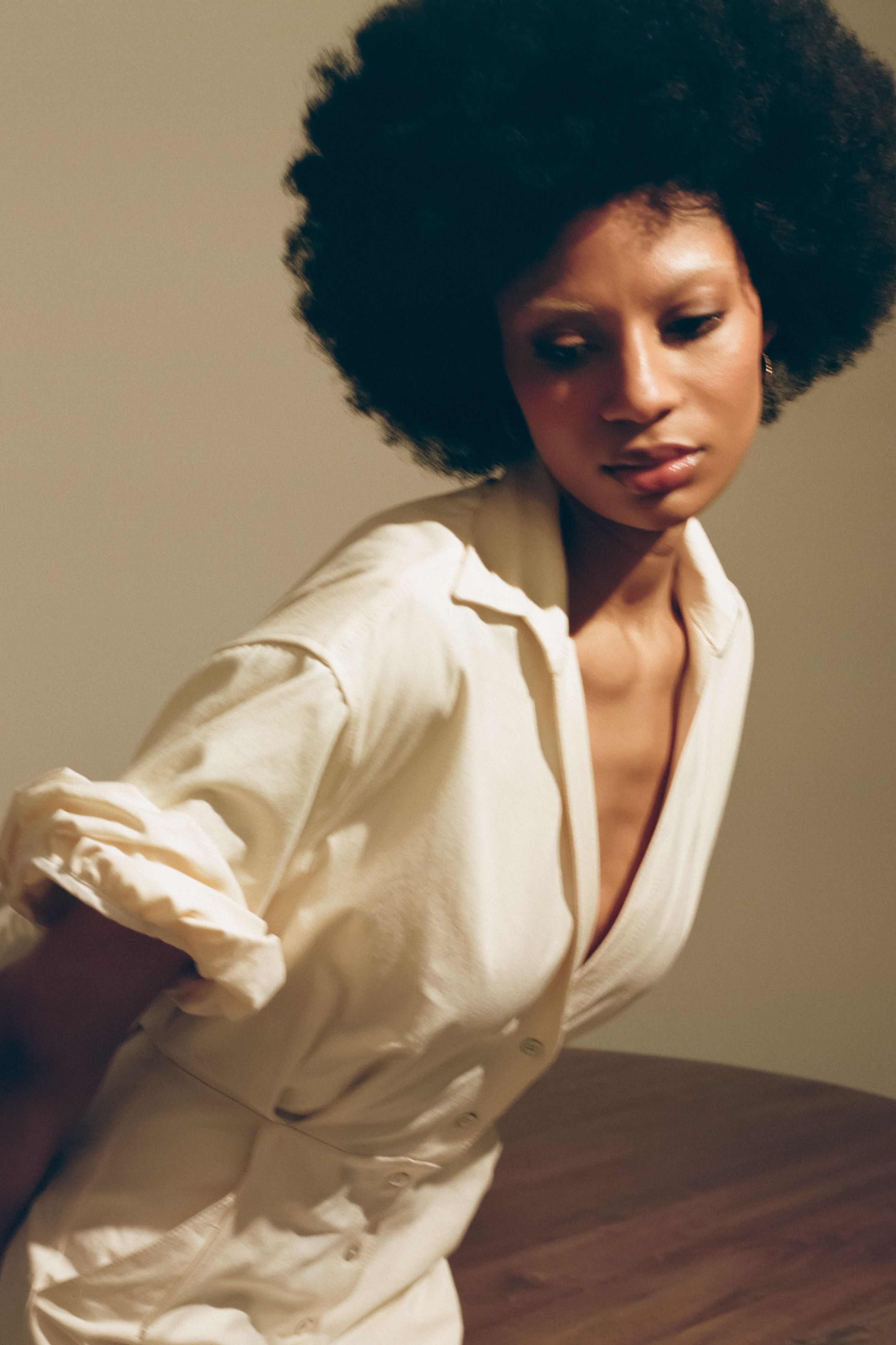 Rolled Sleeve Shirtdress