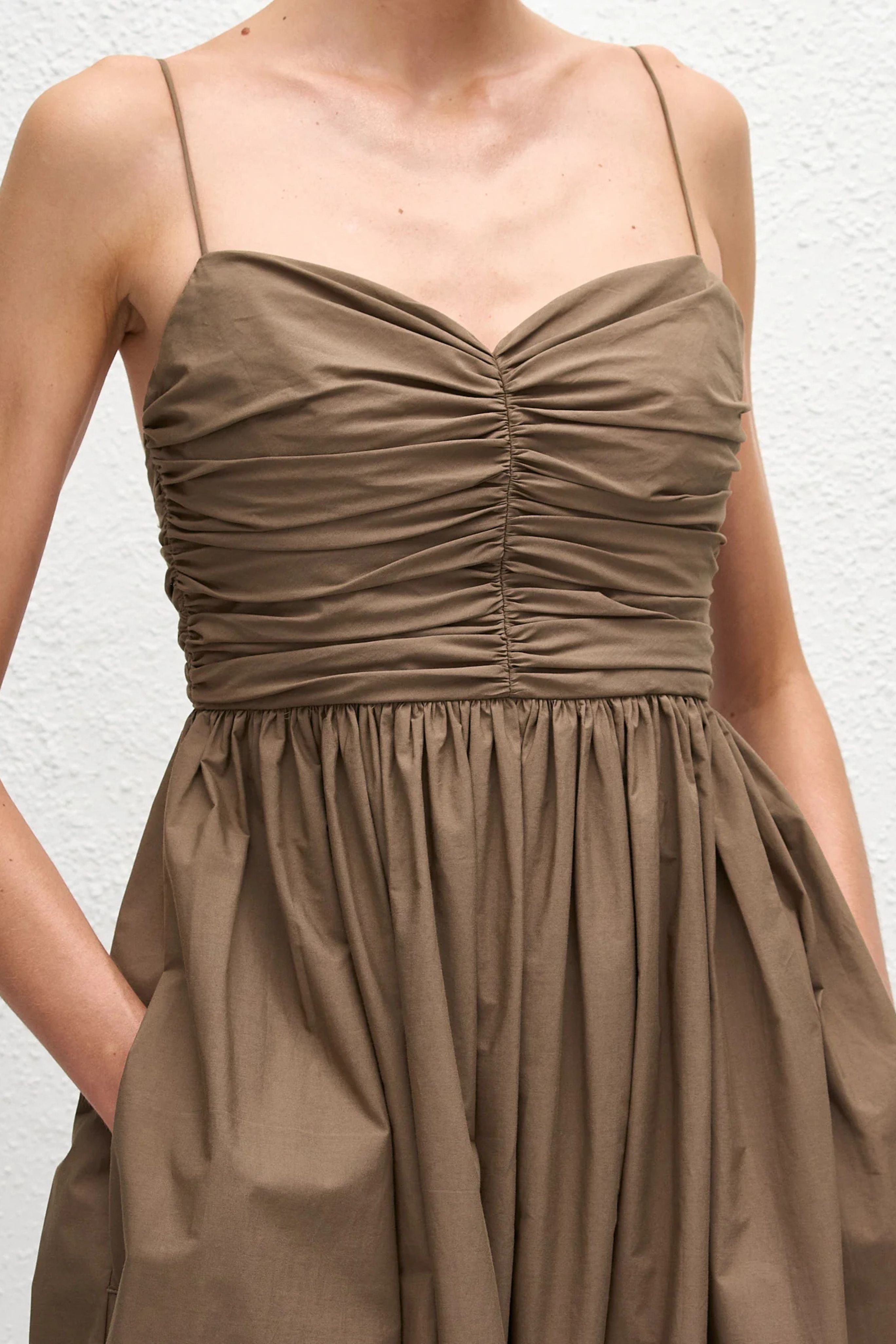 Gathered Bodice Dress