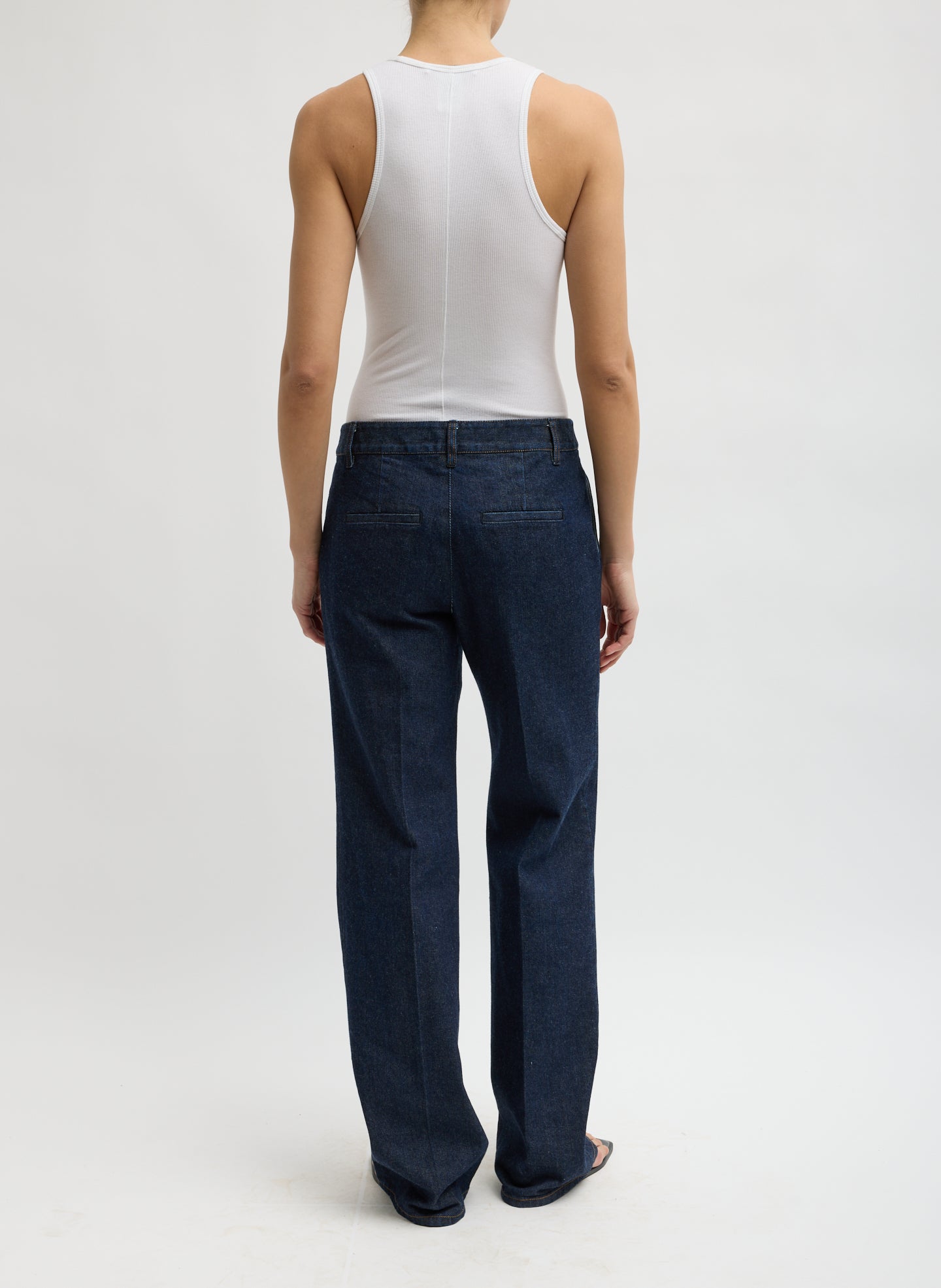 INDIGO DENIM PAT TROUSER JEAN