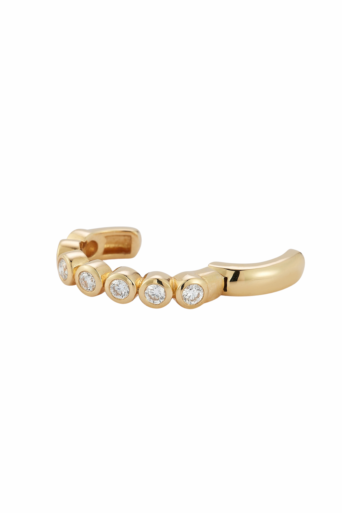 Bubble Ear Cuff - Diamond/18k Gold
