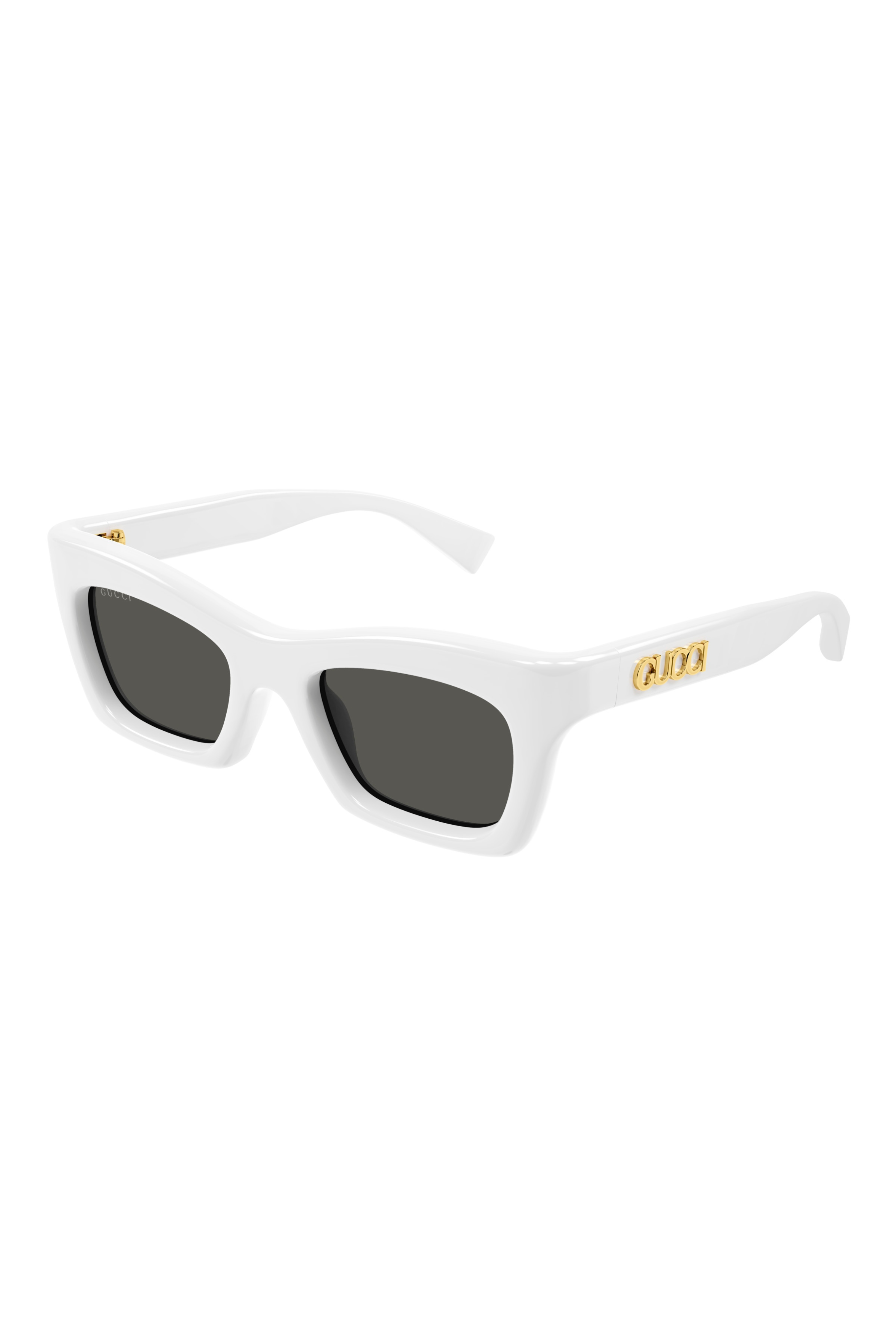 GUCCI Squared Cat Eye Sunglasses in White
