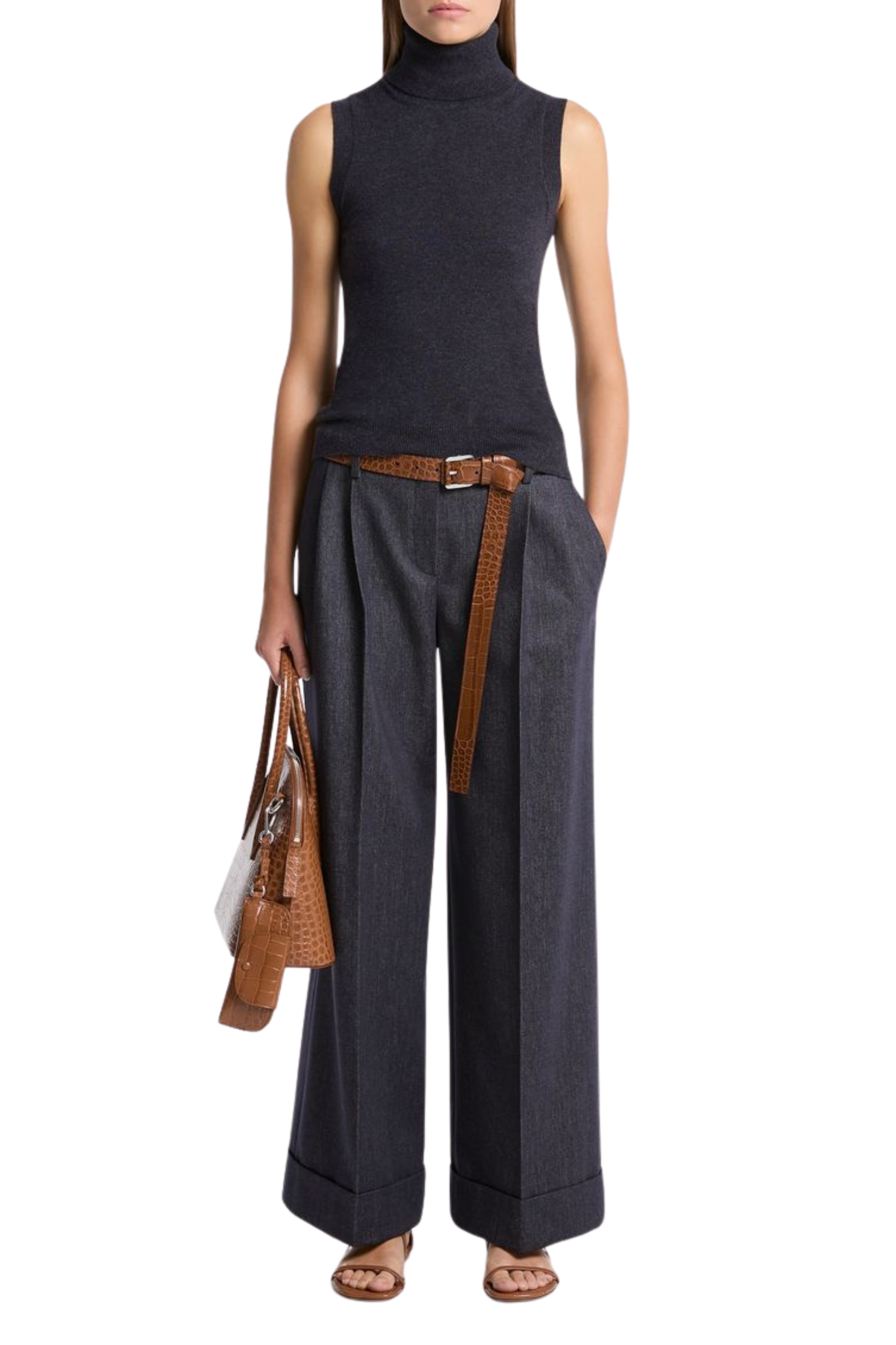 Sleeveless Turtleneck