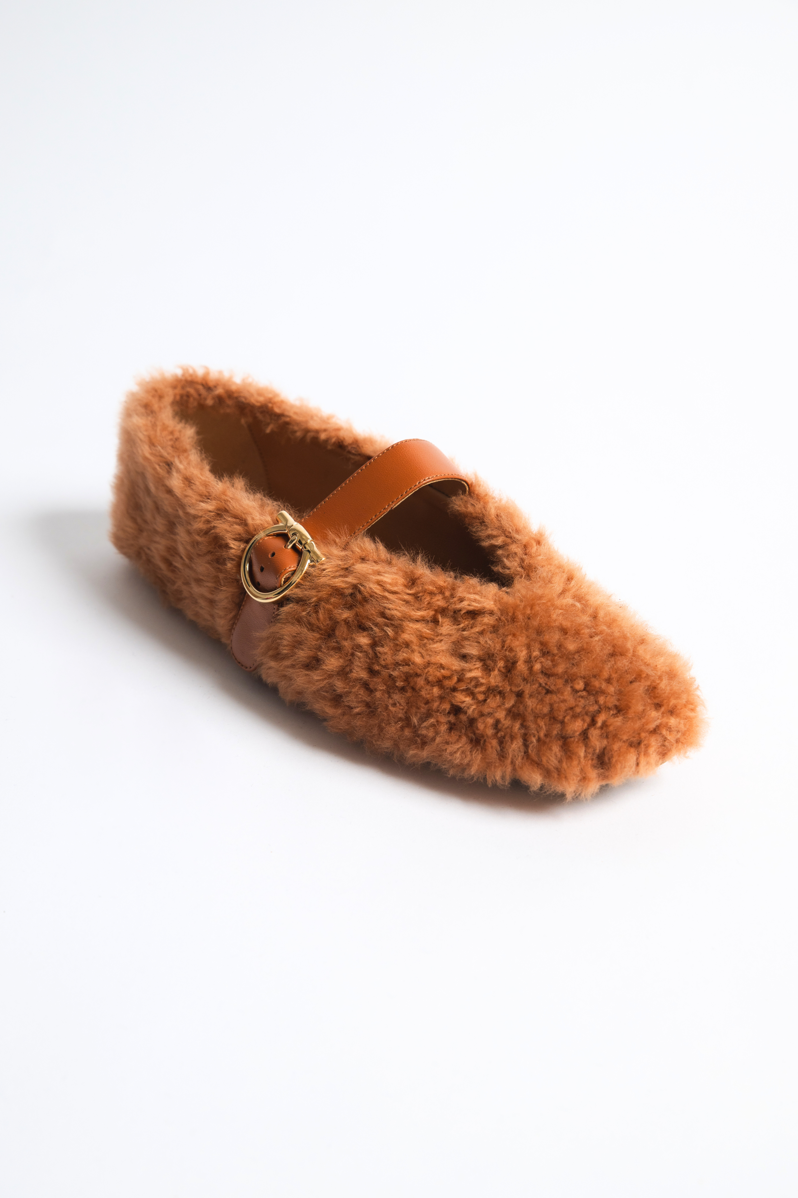Fur Ballerina Flats