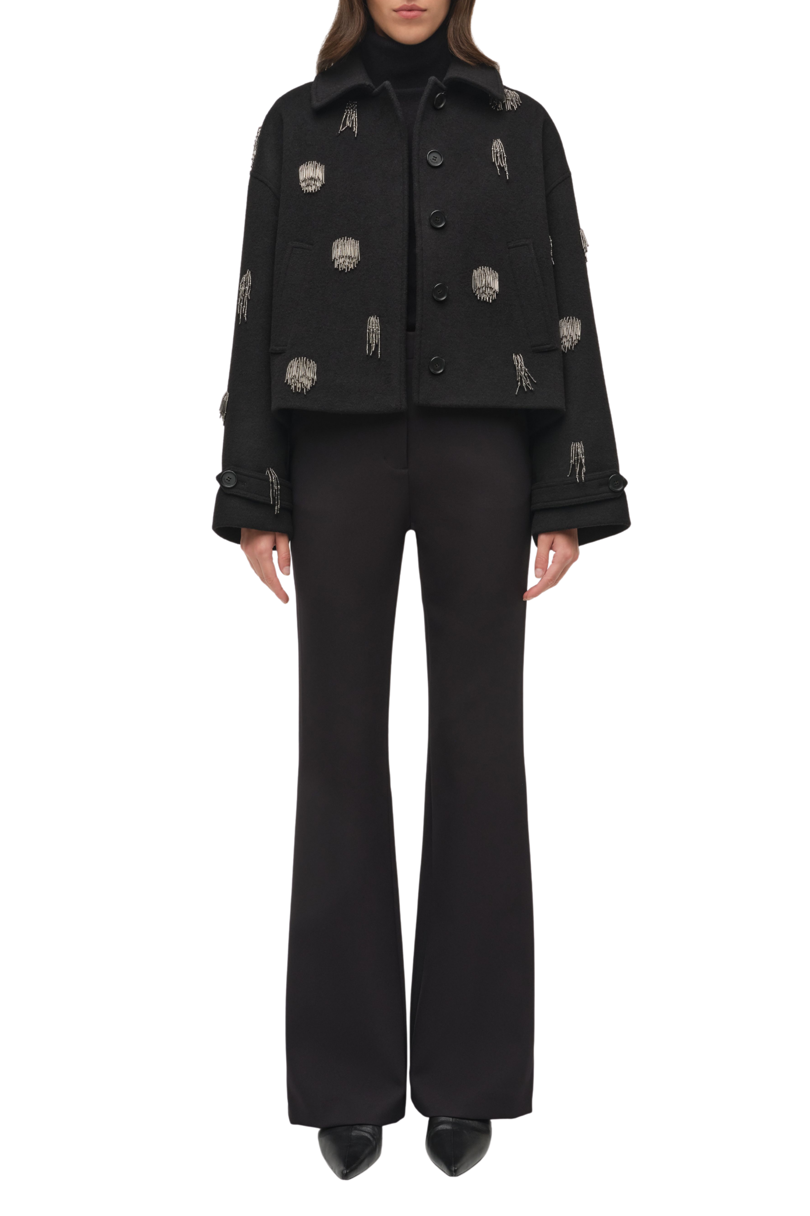 Katya Embellished Jacket in Black