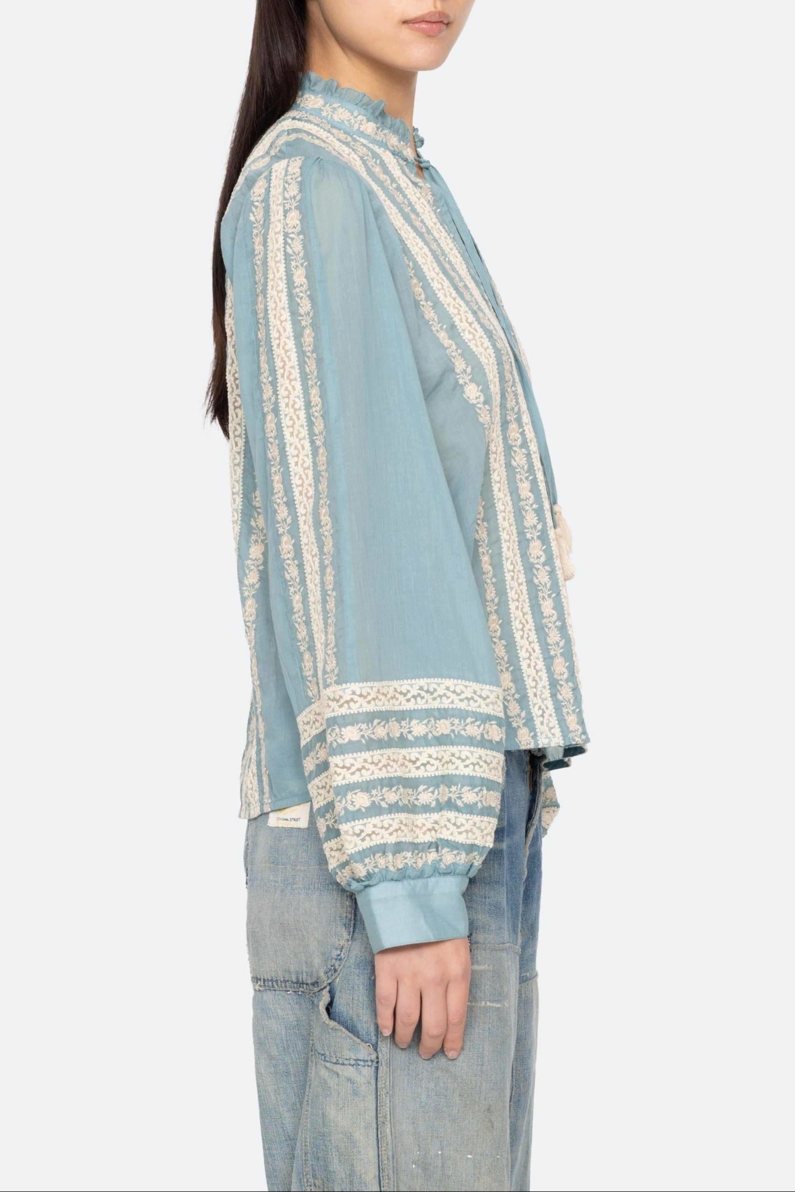 KIRSTEN PRINT L/SLV TOP (D2)