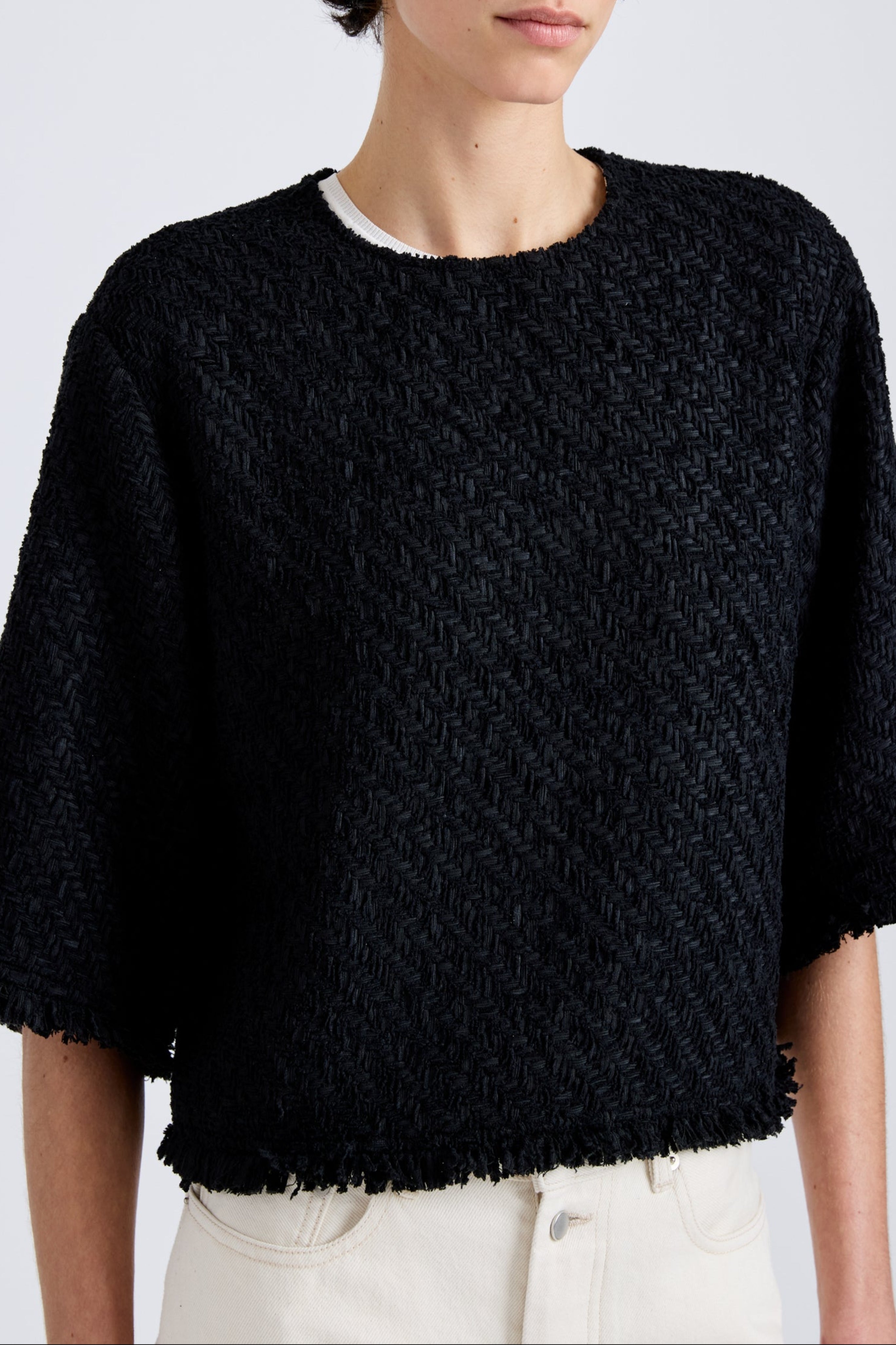 Maura Top in Basket Weave